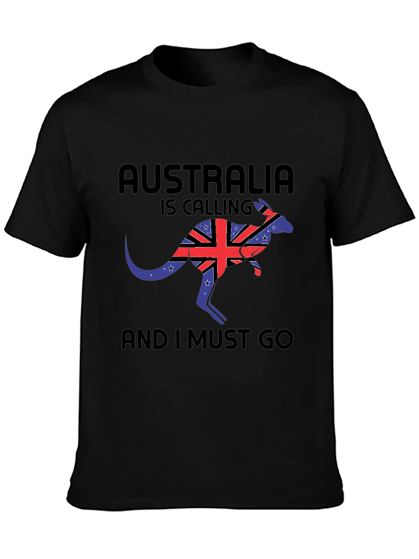 Australia Calling Black T-Shirt