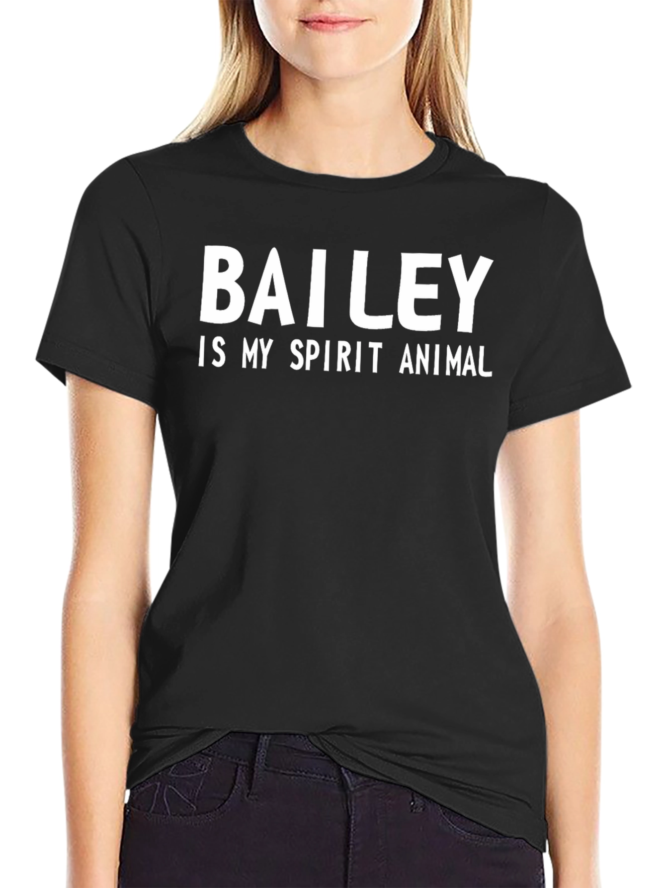 Bailey is My Spirit Animal Black T-Shirt