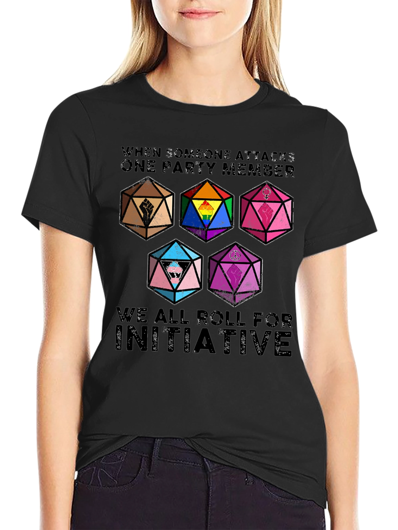 D&D Initiative T-Shirt - Allyship & Inclusivity