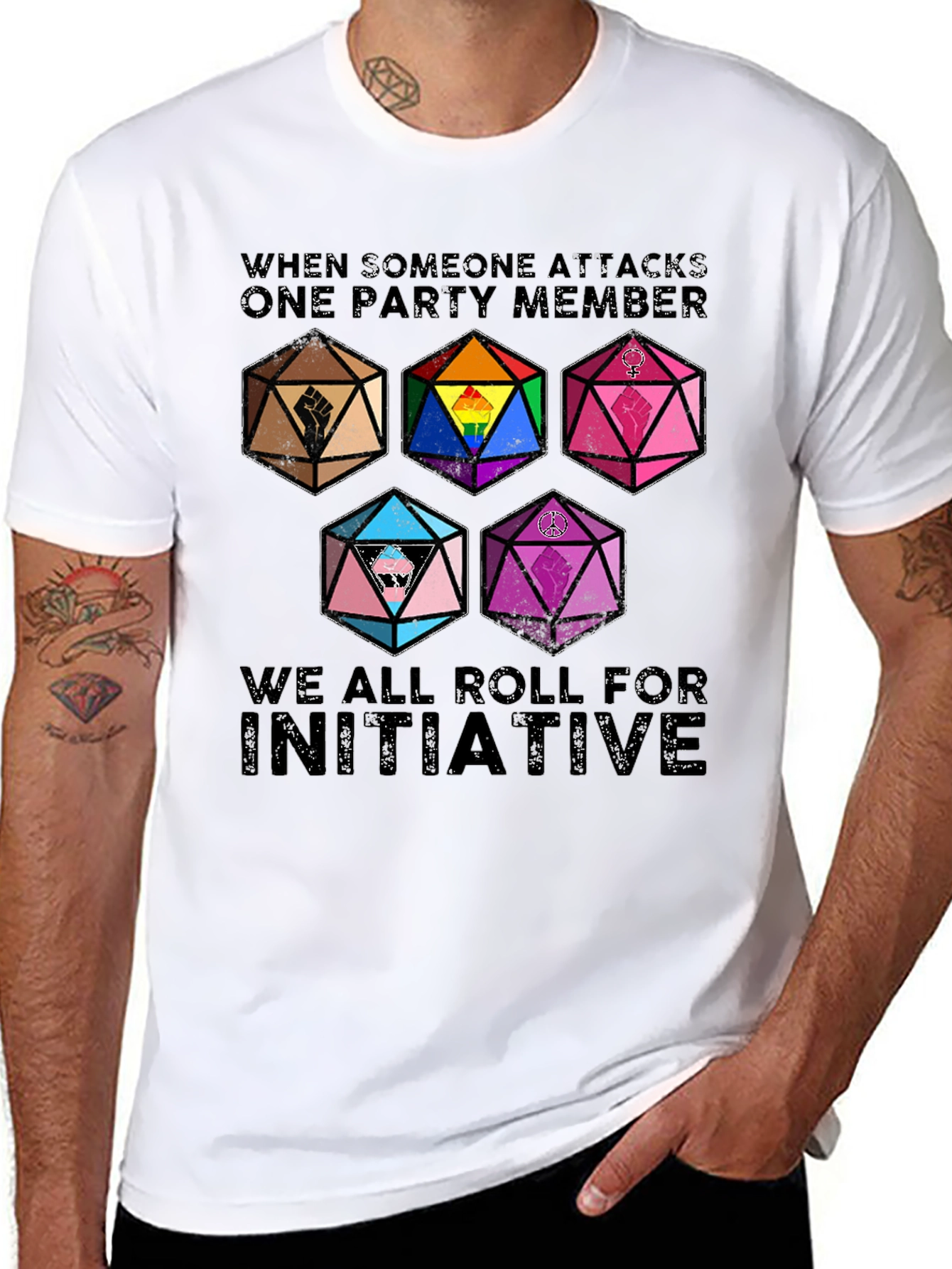 D&D Initiative T-Shirt - Allyship & Inclusivity