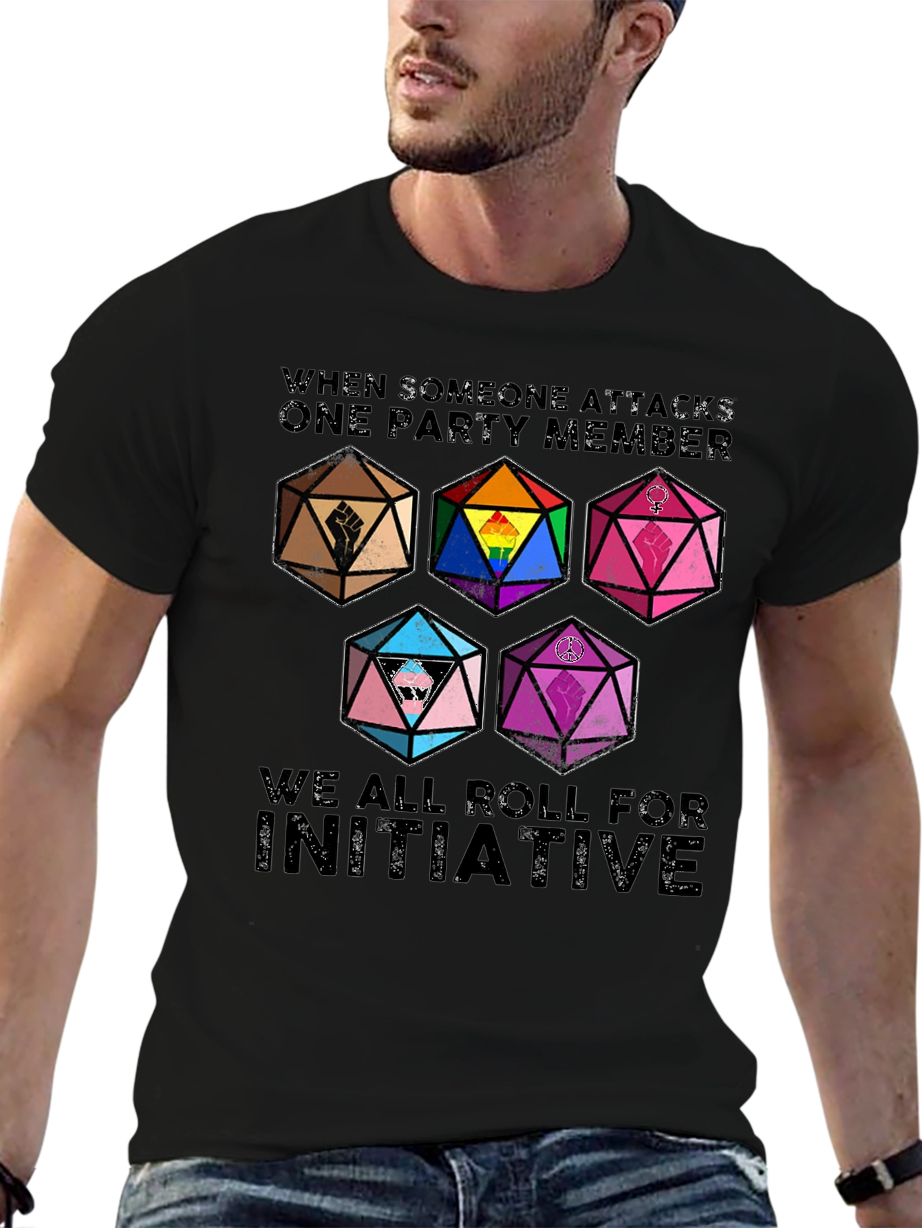 D&D Initiative T-Shirt - Allyship & Inclusivity