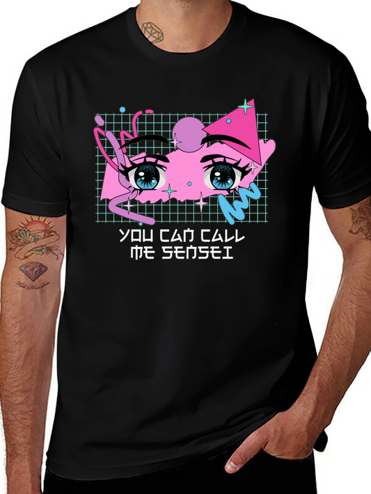 Anime Eyes Graphic Tee - You Can Call Me Sensei