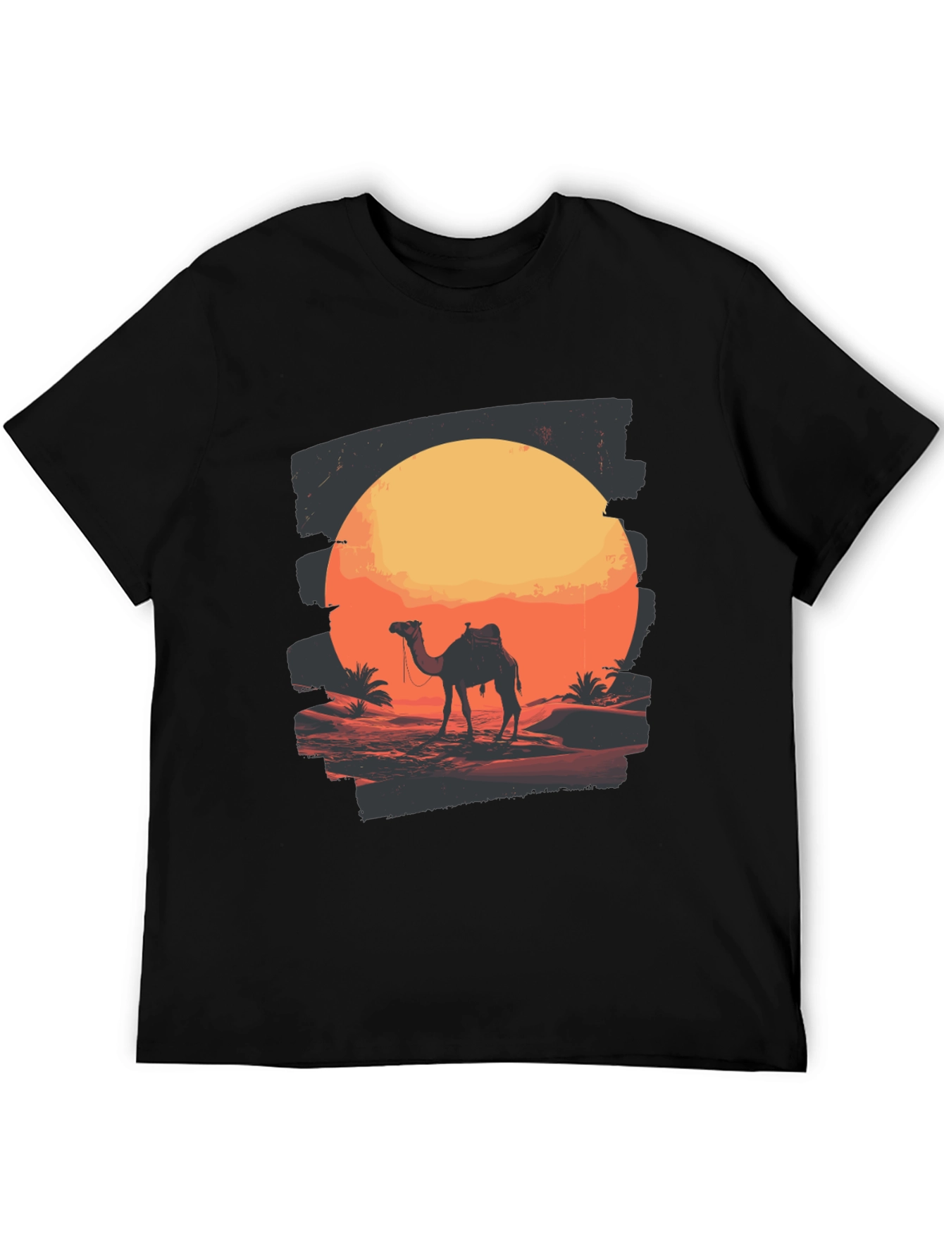 Desert Sunset Camel Graphic T-Shirt