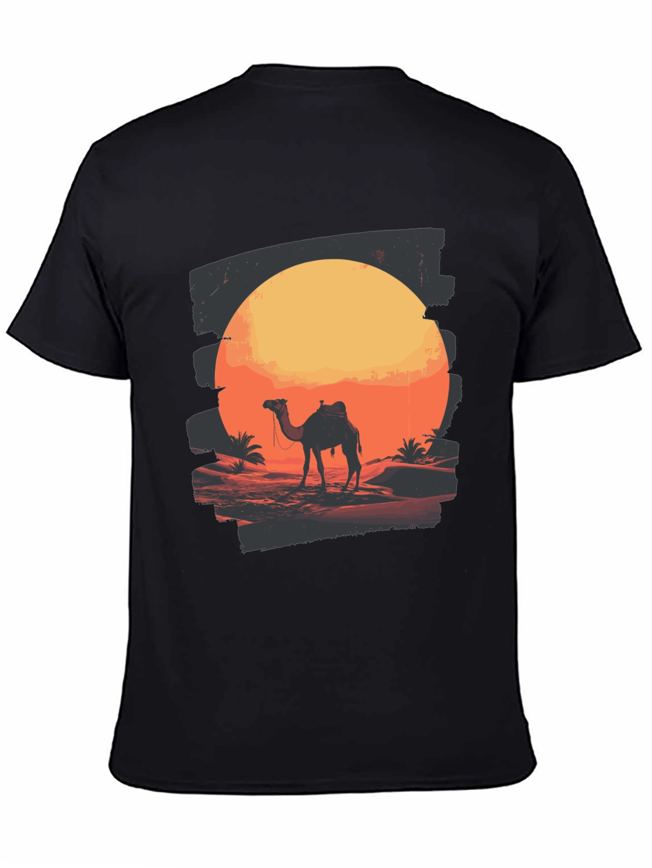 Desert Sunset Camel Graphic T-Shirt