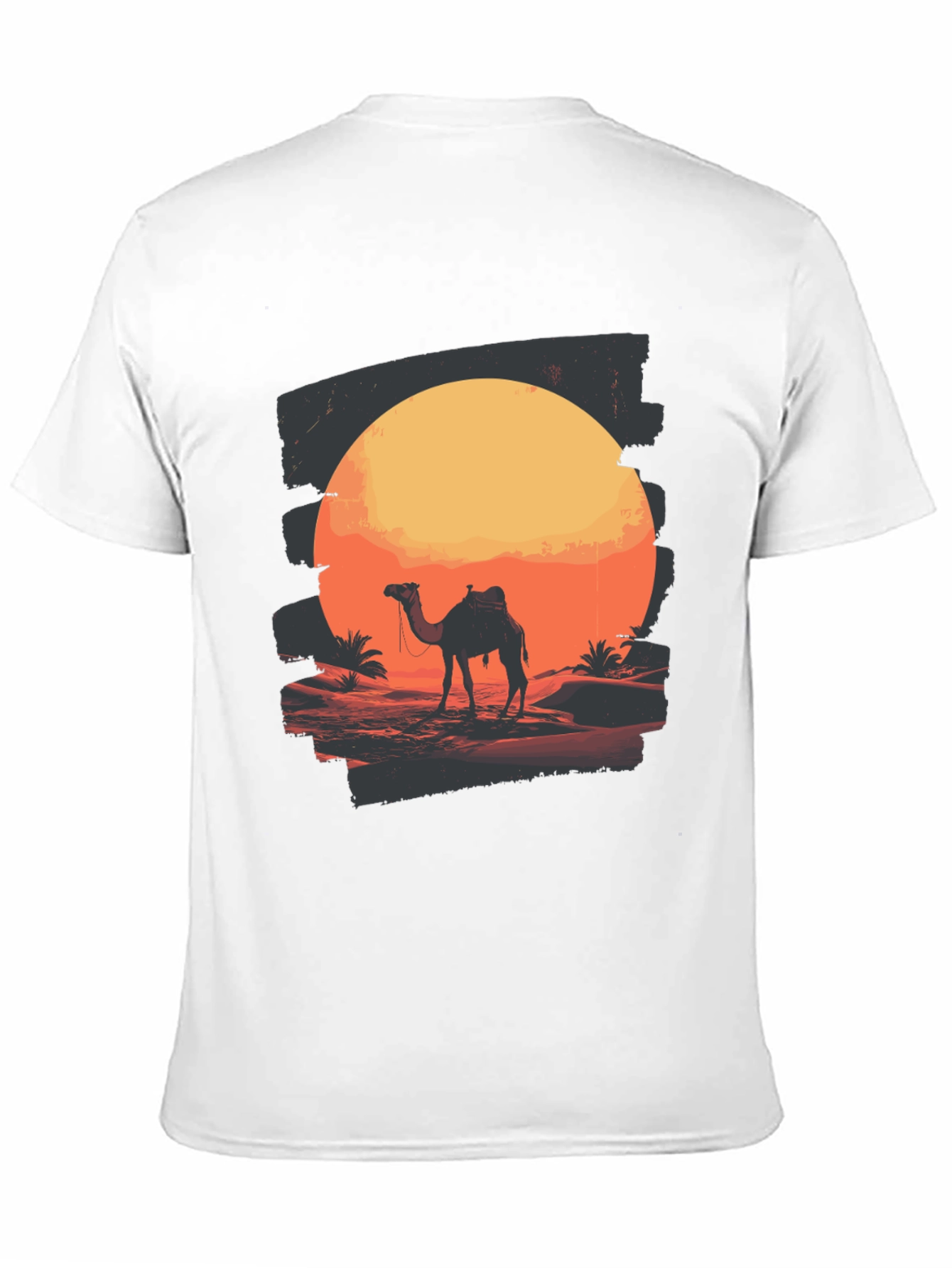 Desert Sunset Camel Graphic T-Shirt