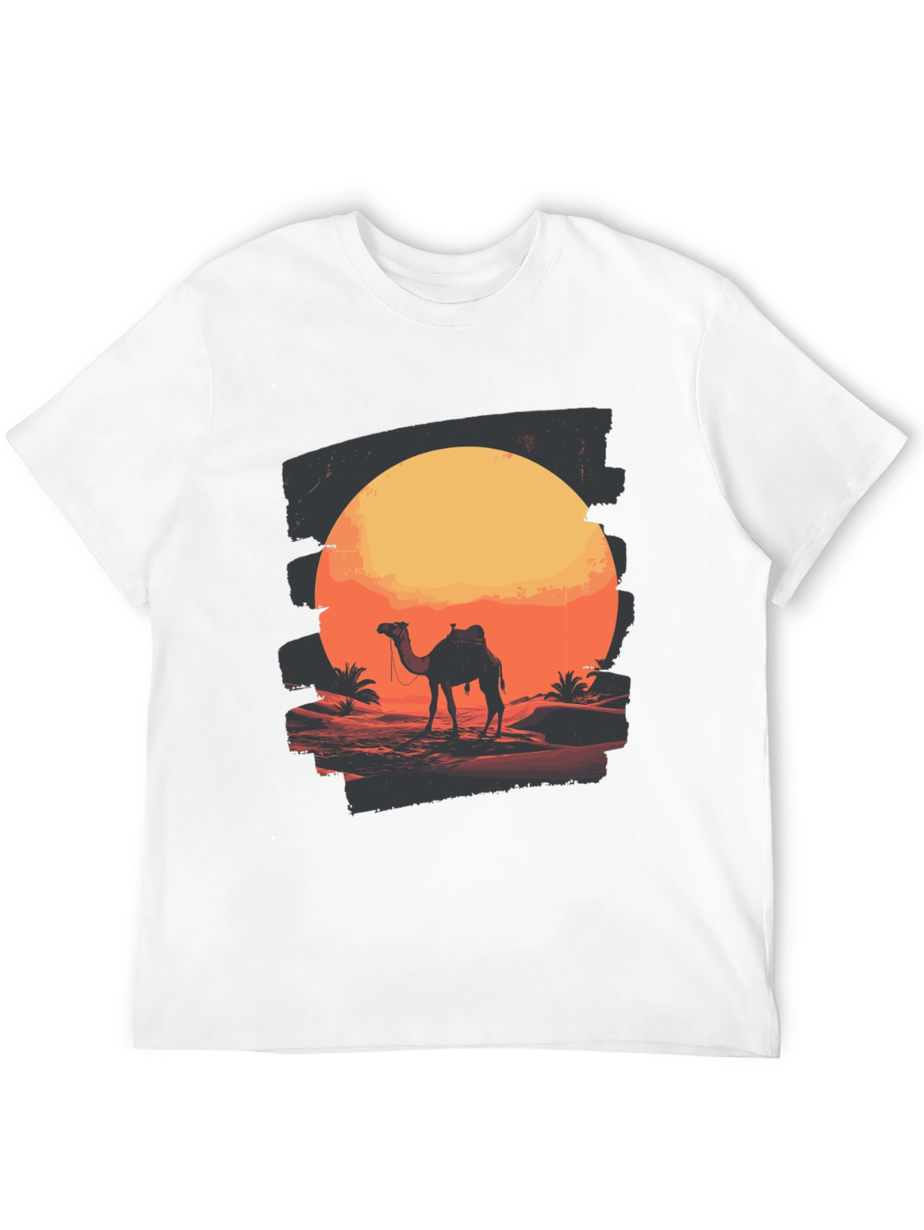 Desert Sunset Camel Graphic T-Shirt