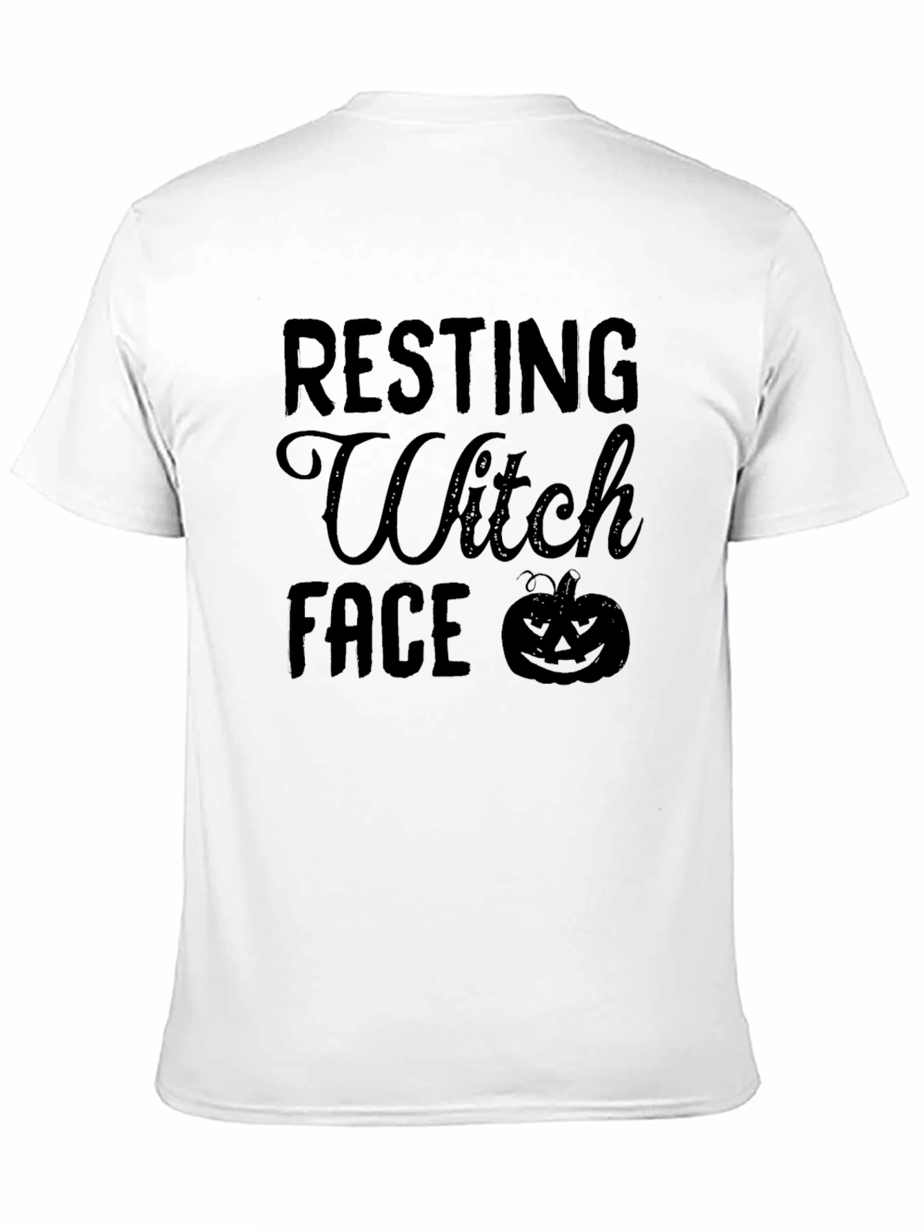 Resting Witch Face Graphic Halloween T-Shirt