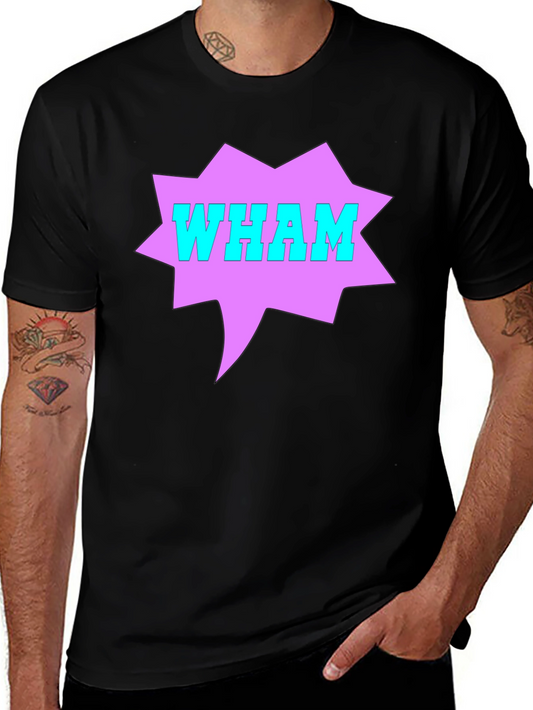 WHAM! Graphic Print T-Shirt - Retro Pop Culture Tee