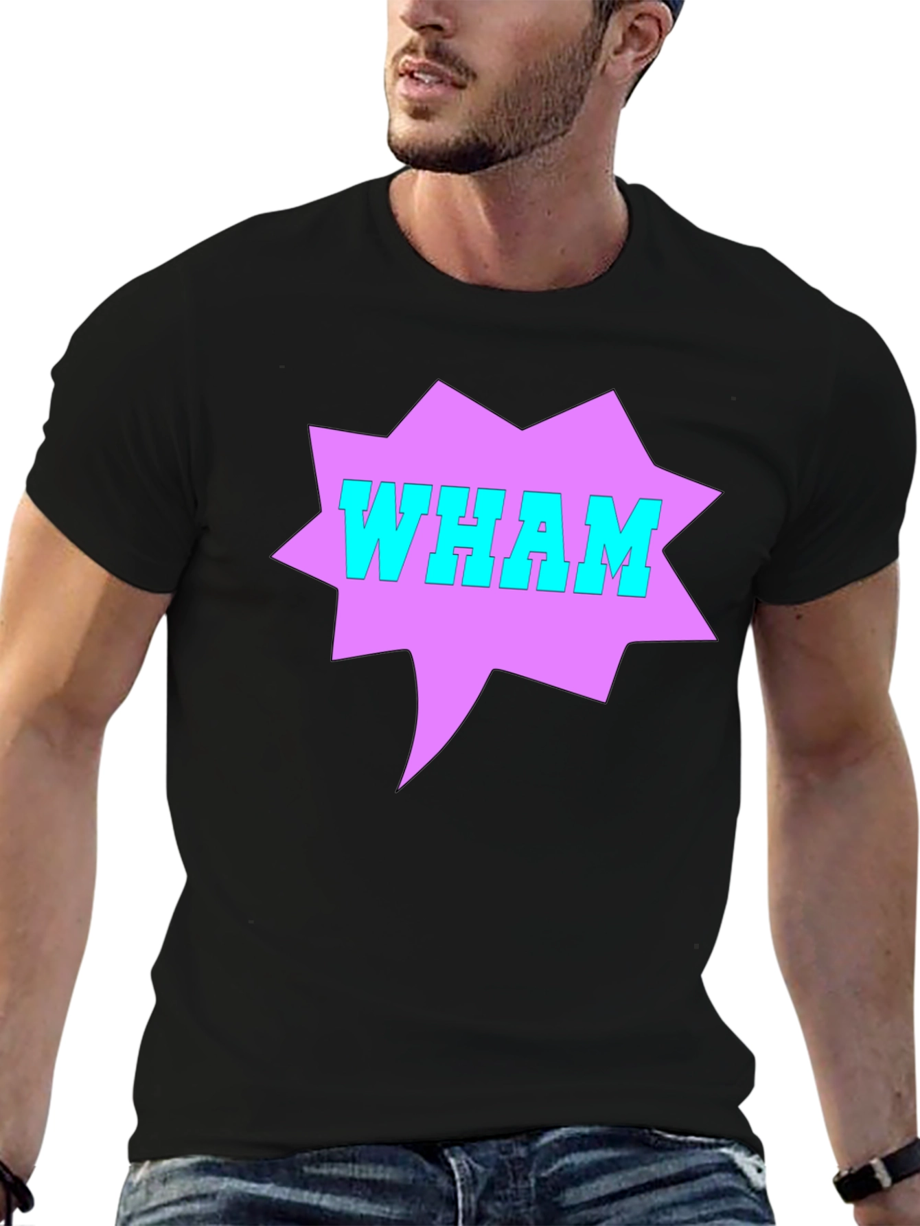 WHAM! Graphic Print T-Shirt - Retro Pop Culture Tee