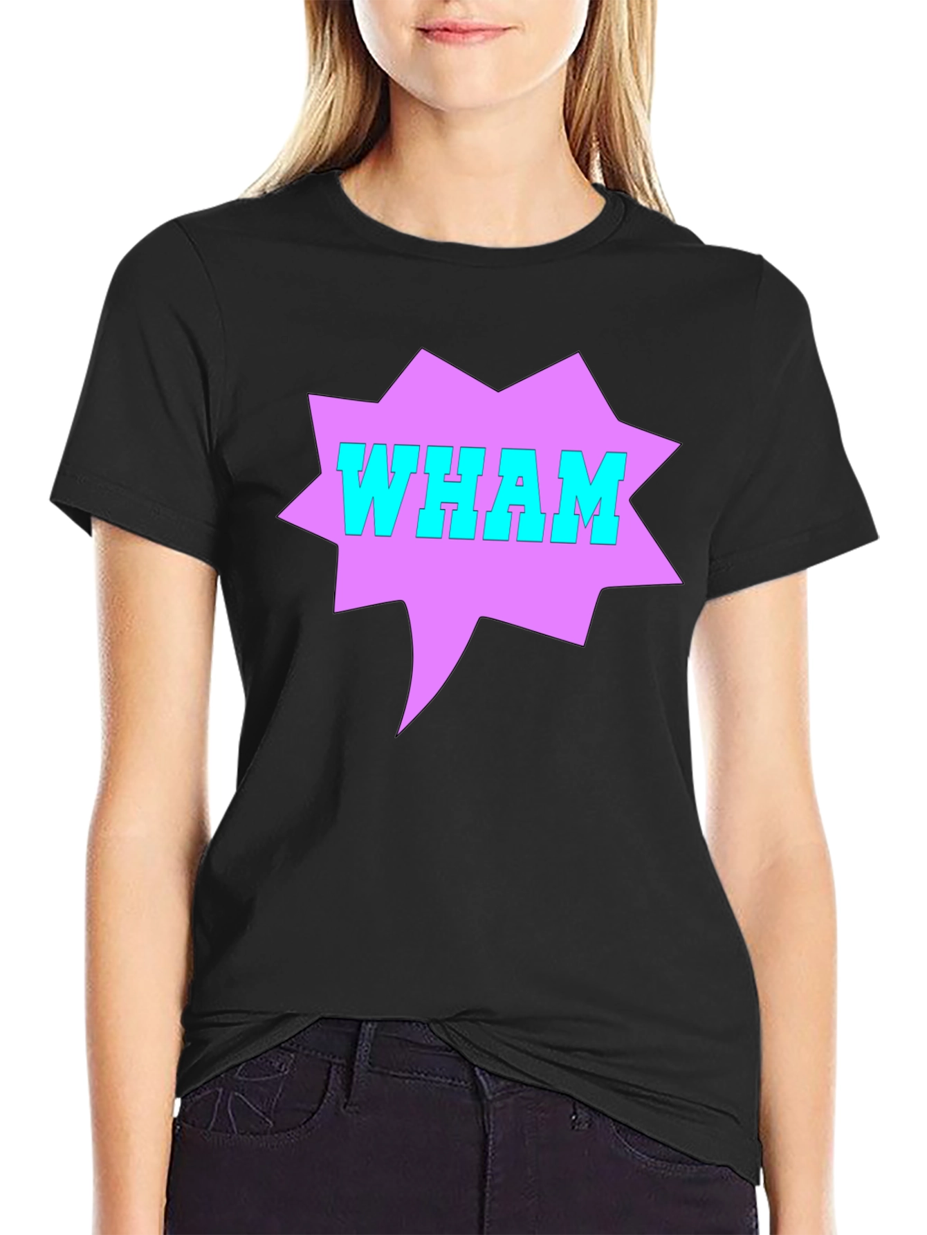 WHAM! Graphic Print T-Shirt - Retro Pop Culture Tee