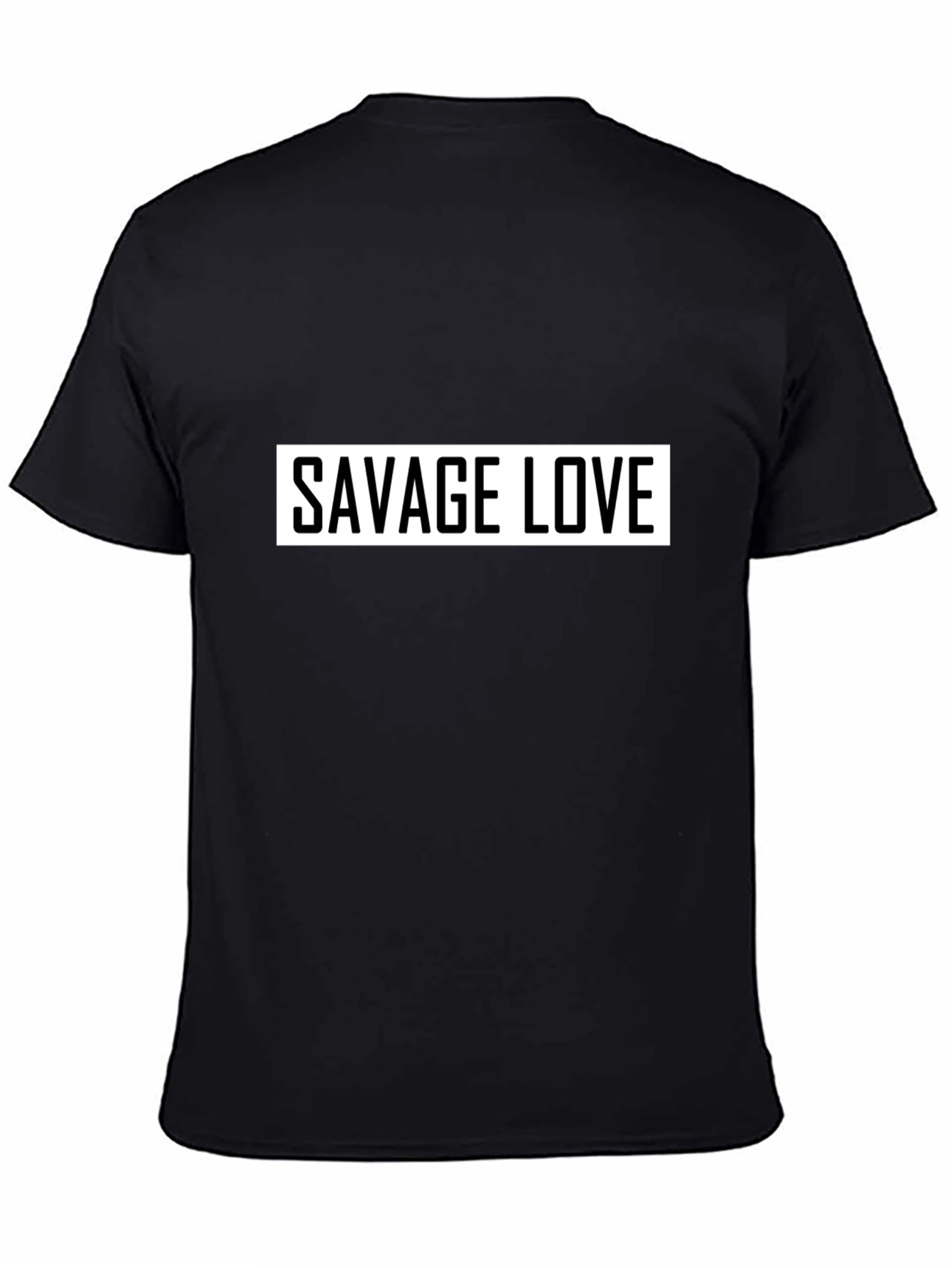Savage Love Graphic Tee - Black Cotton Casual Wear