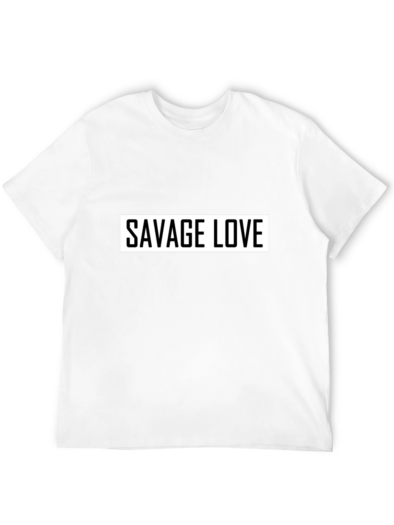 Savage Love Graphic Tee - Black Cotton Casual Wear