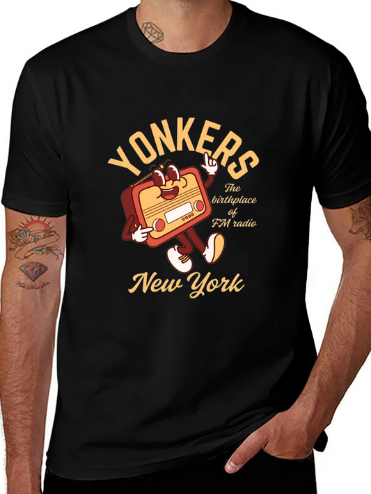 Yonkers NY FM Radio Graphic T-Shirt