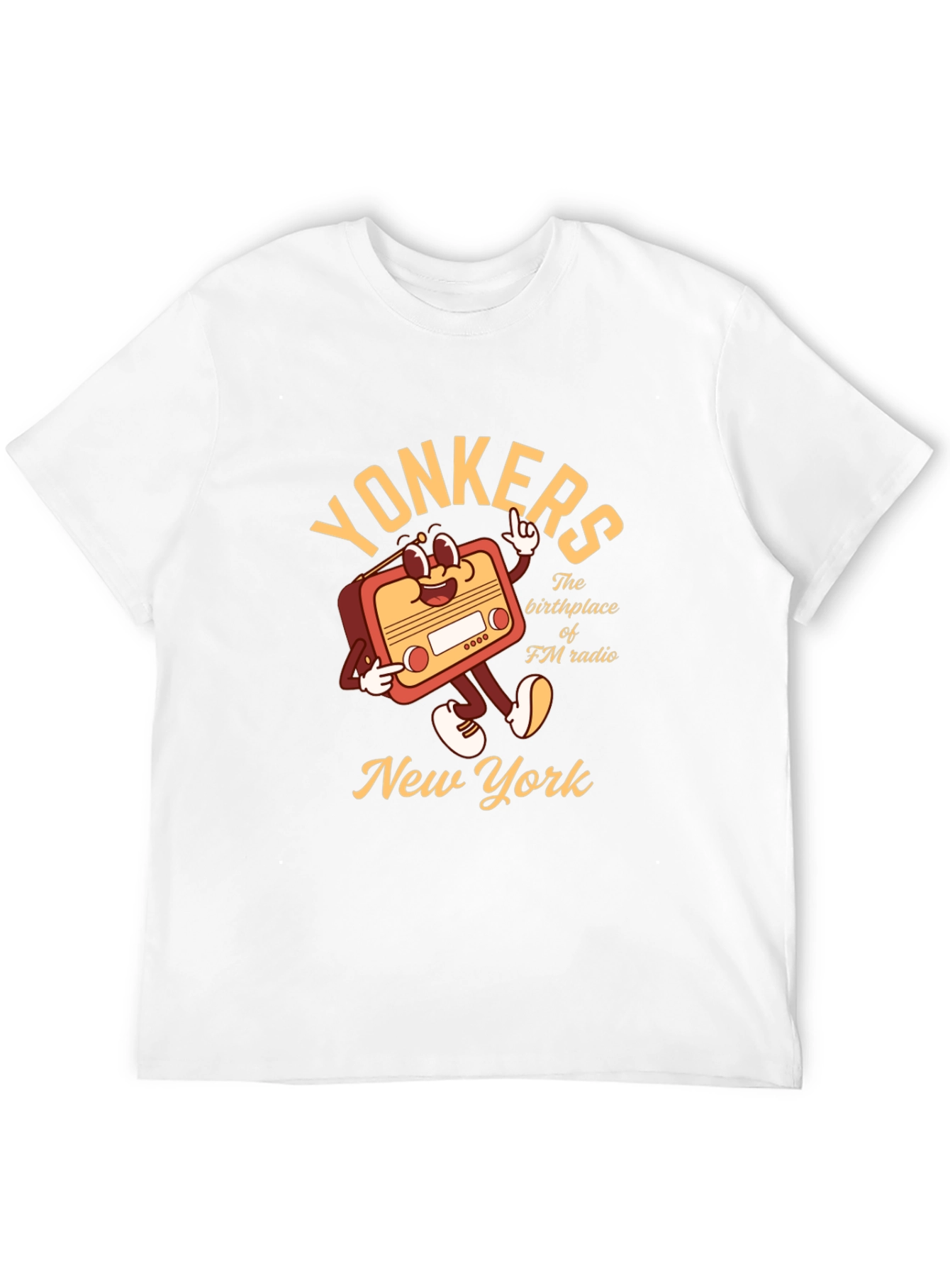 Yonkers NY FM Radio Graphic T-Shirt