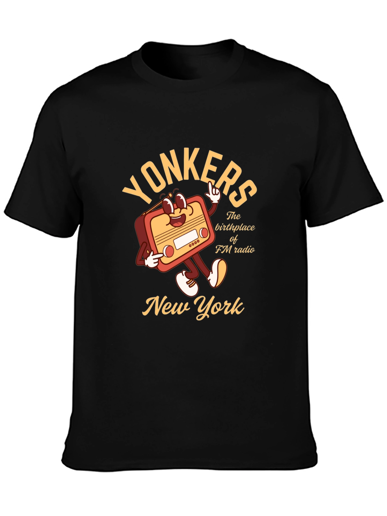 Yonkers NY FM Radio Graphic T-Shirt