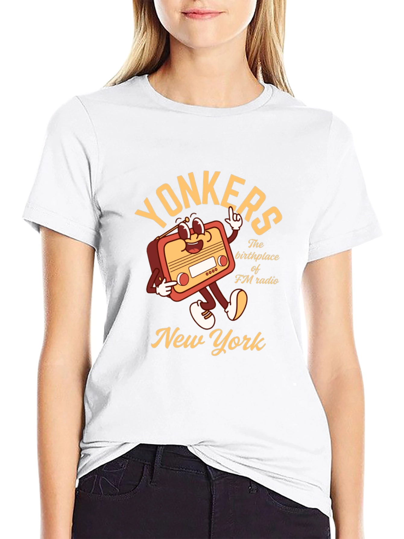 Yonkers NY FM Radio Graphic T-Shirt