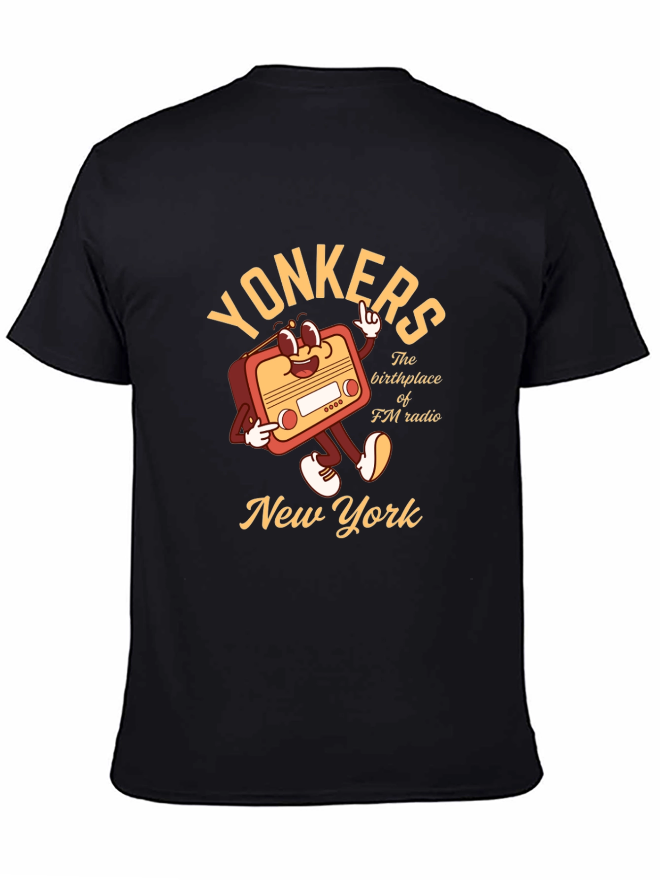 Yonkers NY FM Radio Graphic T-Shirt