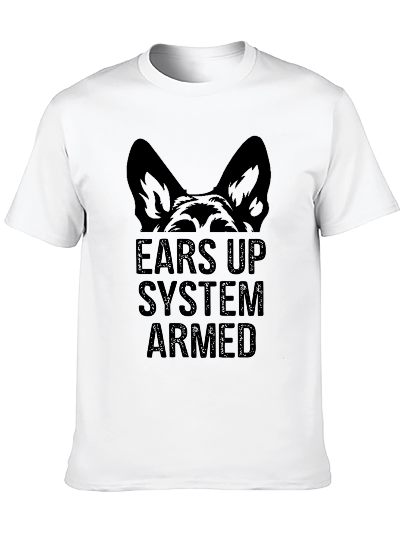 Ears Up System Armed Black Graphic Tee