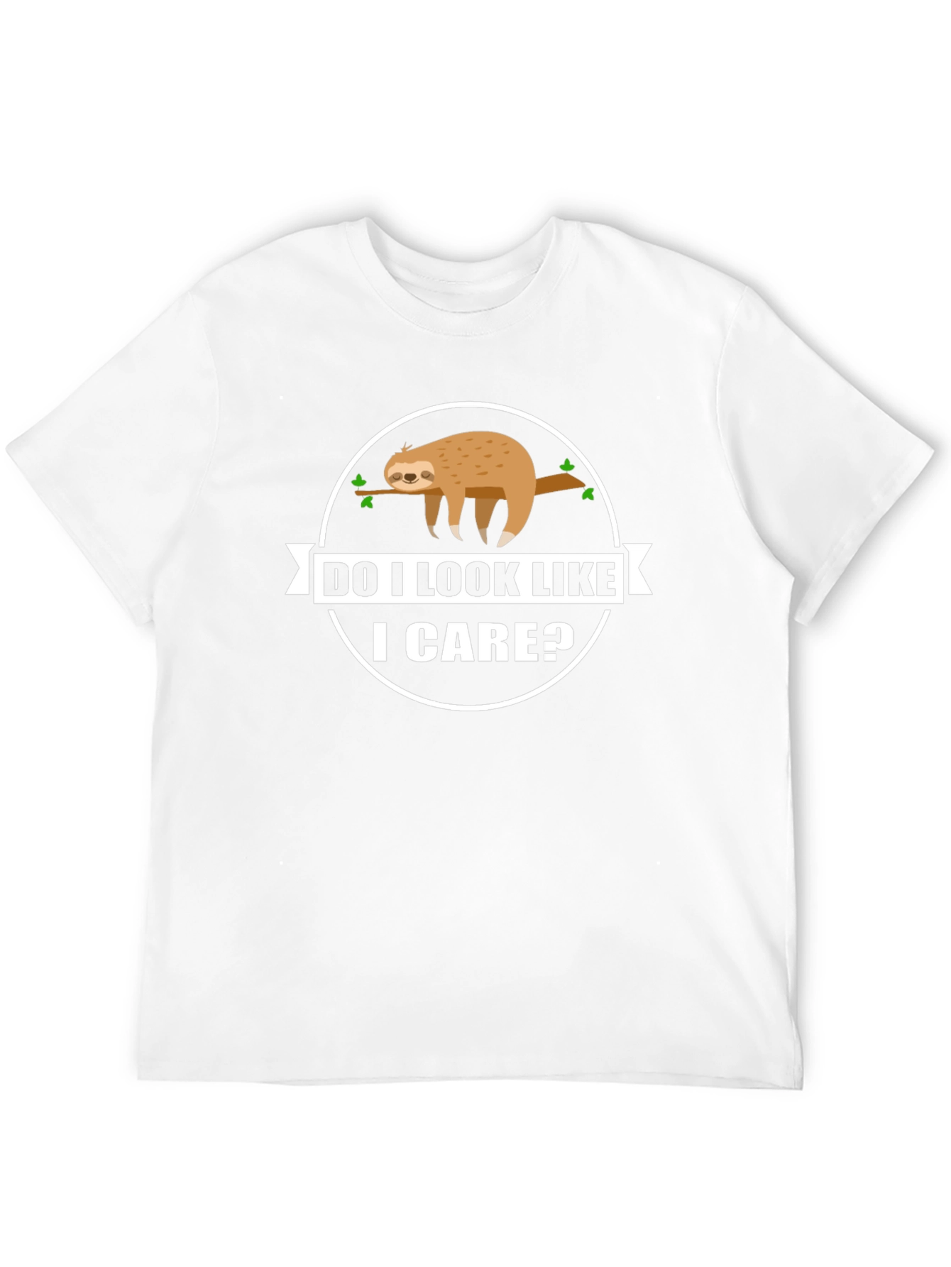 Do I Look Like I Care? Sloth Graphic T-Shirt