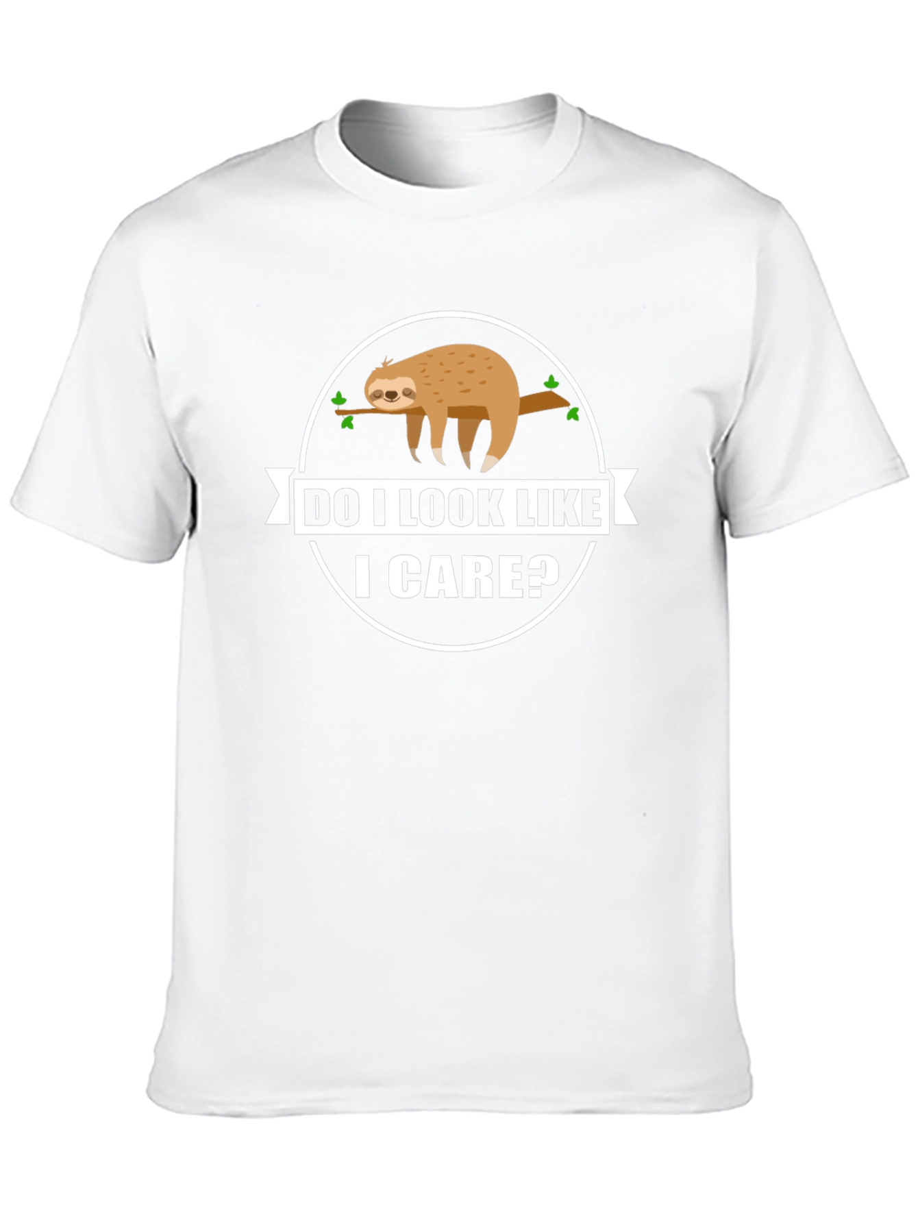 Do I Look Like I Care? Sloth Graphic T-Shirt