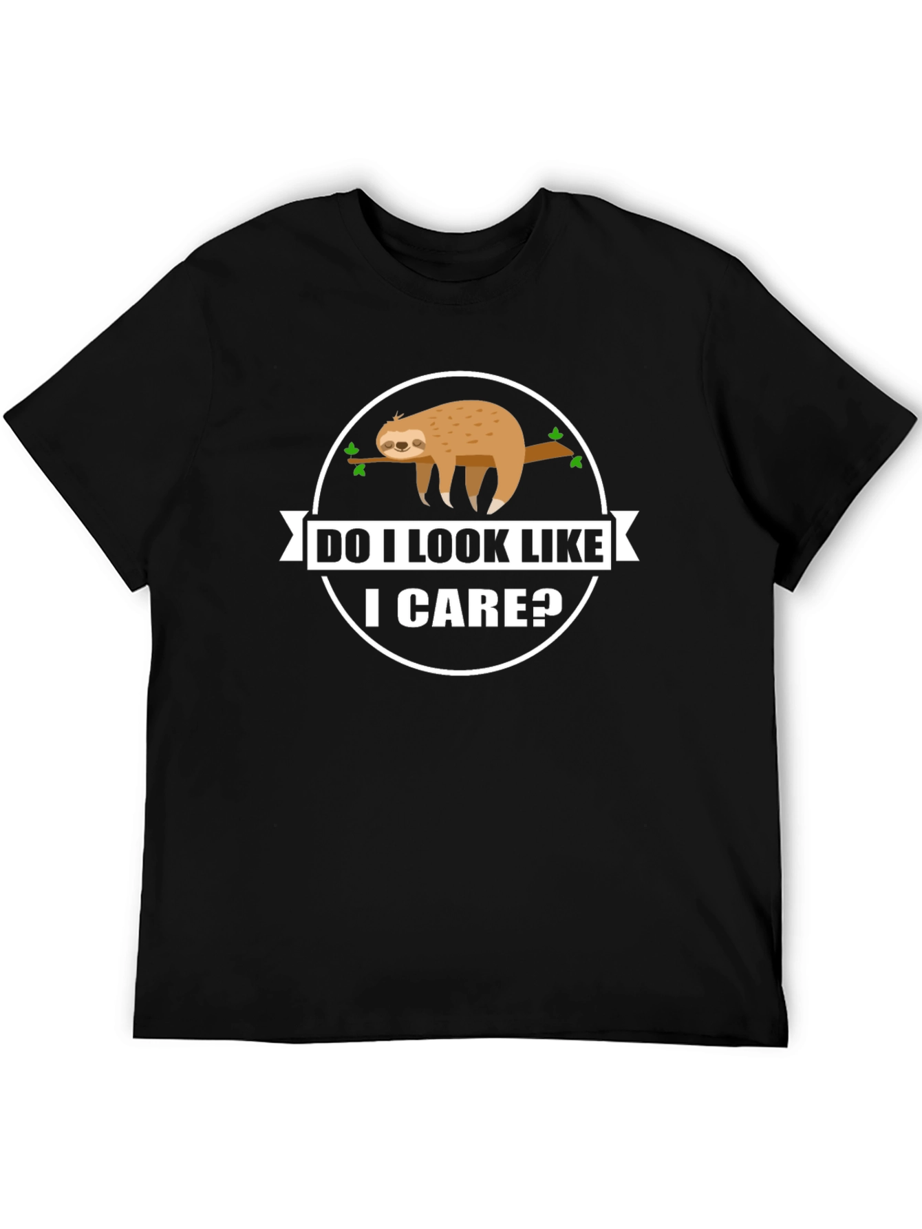 Do I Look Like I Care? Sloth Graphic T-Shirt