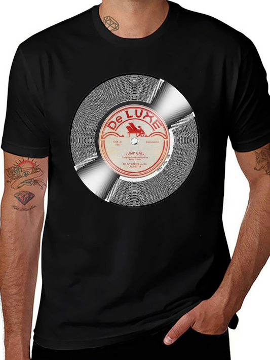 Vintage Record Graphic Tee - Deluxe Music