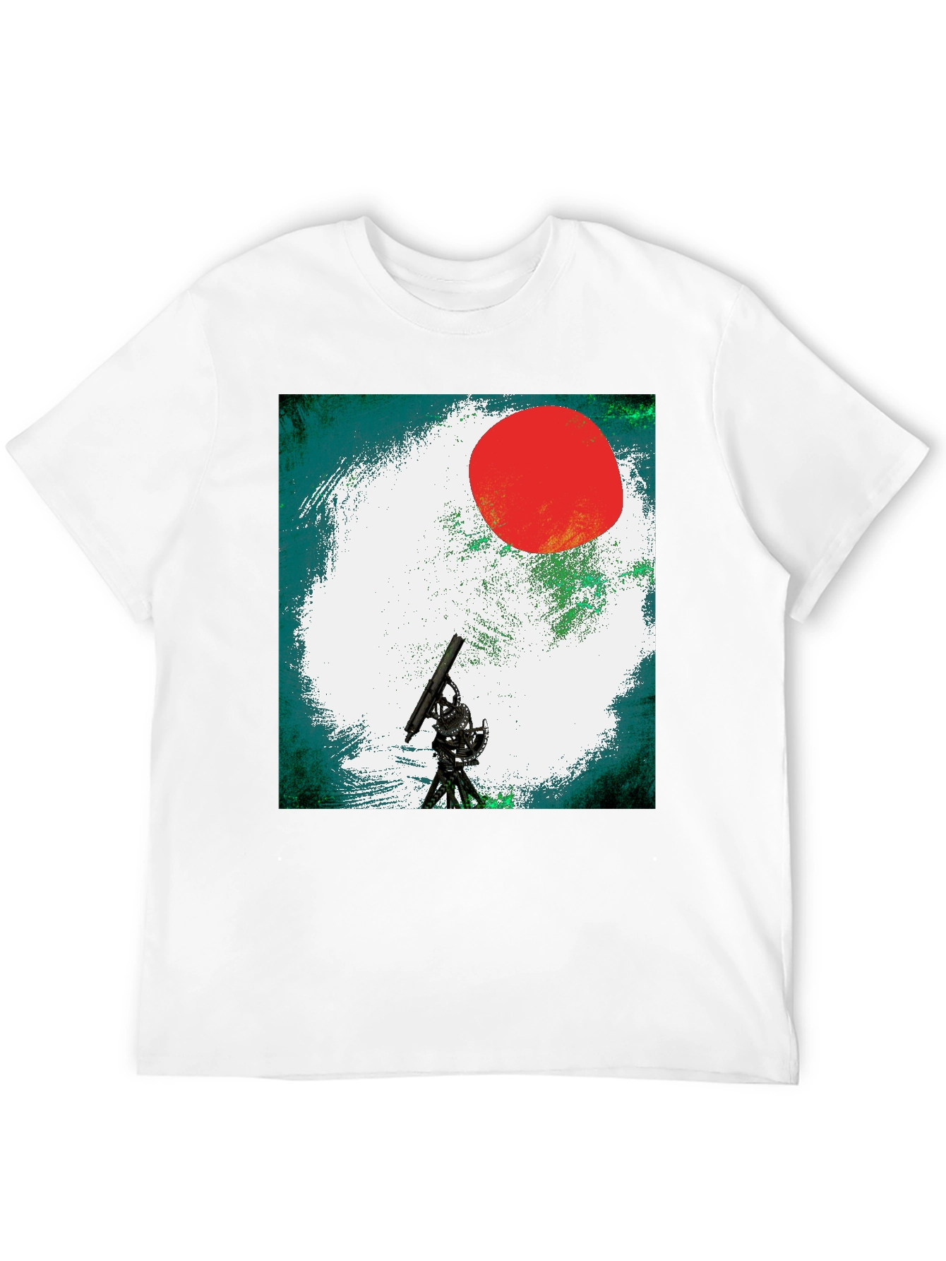 Telescope Graphic Tee - Black Unisex T-Shirt