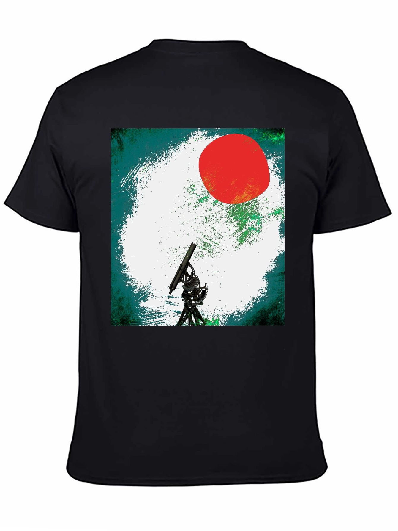 Telescope Graphic Tee - Black Unisex T-Shirt