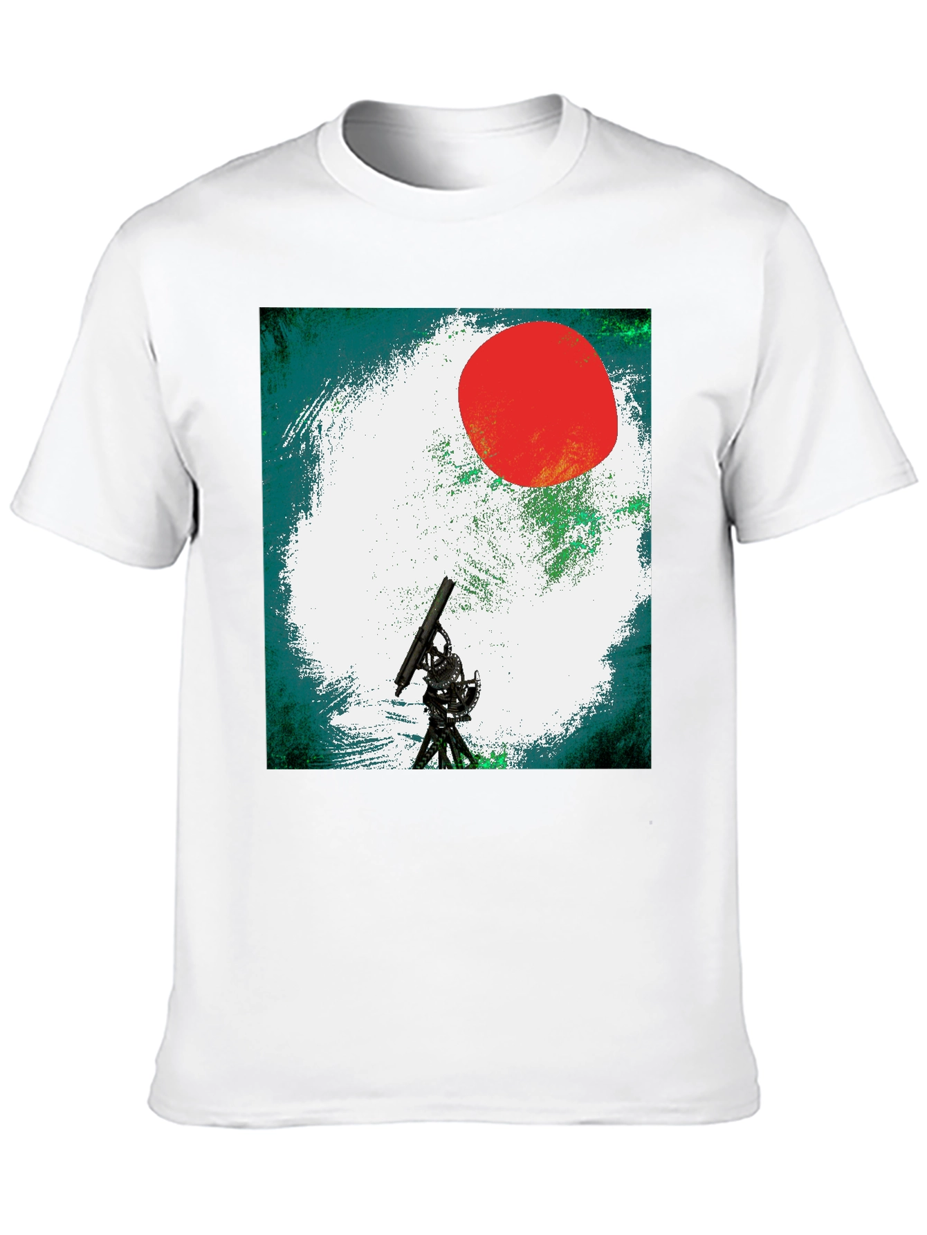 Telescope Graphic Tee - Black Unisex T-Shirt