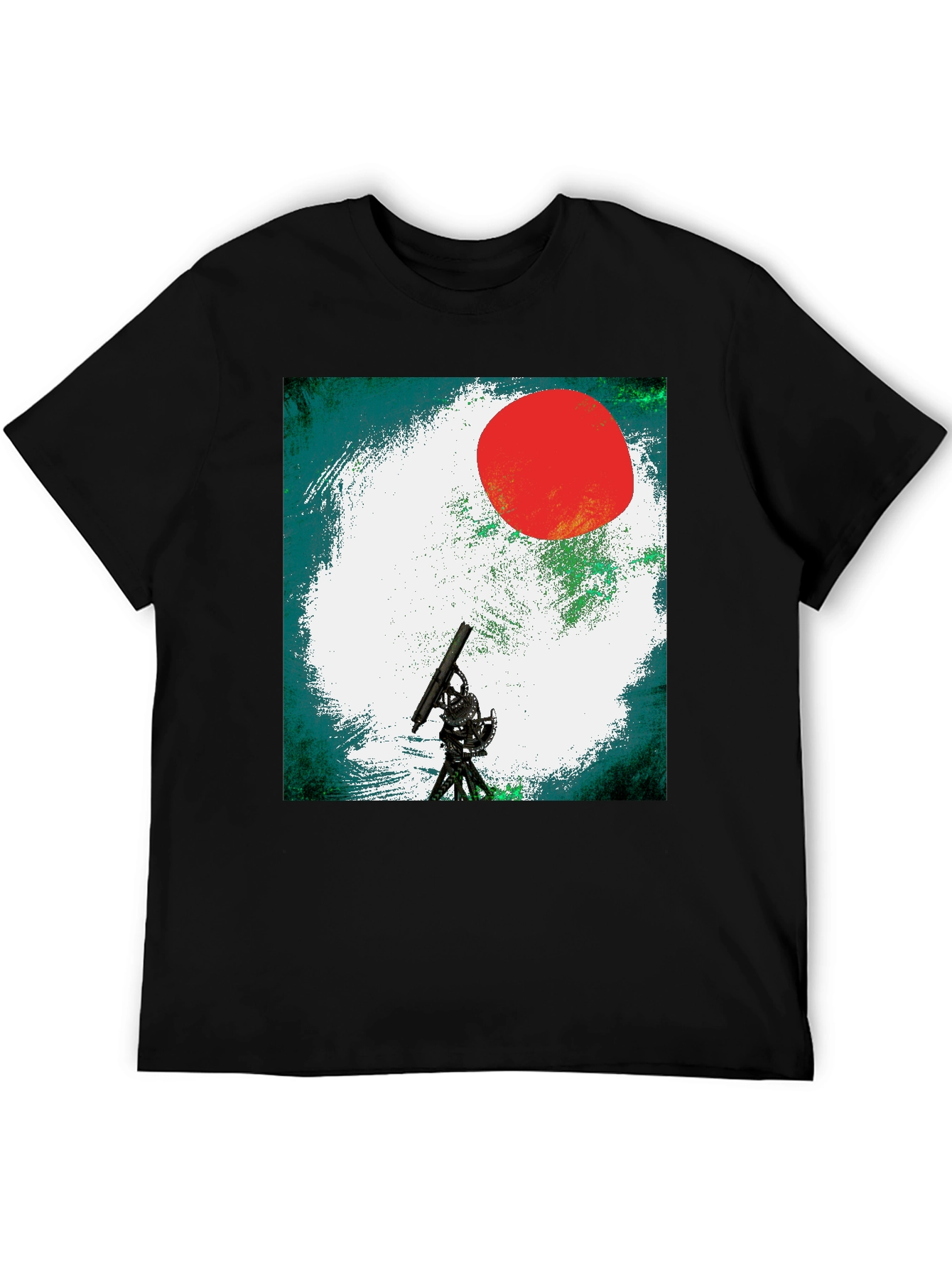 Telescope Graphic Tee - Black Unisex T-Shirt