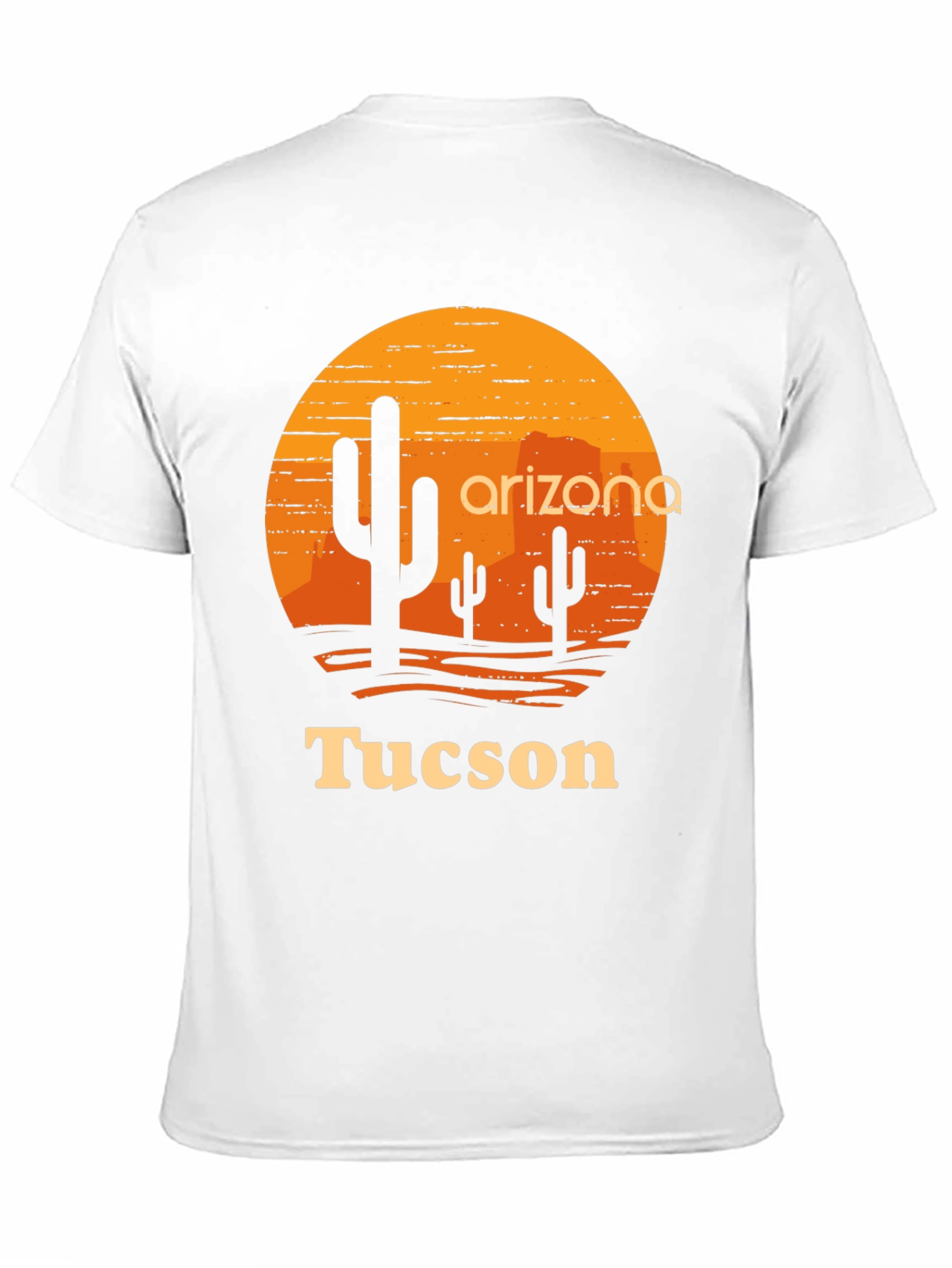 Arizona Tucson Graphic Tee - Desert Sunset Cactus