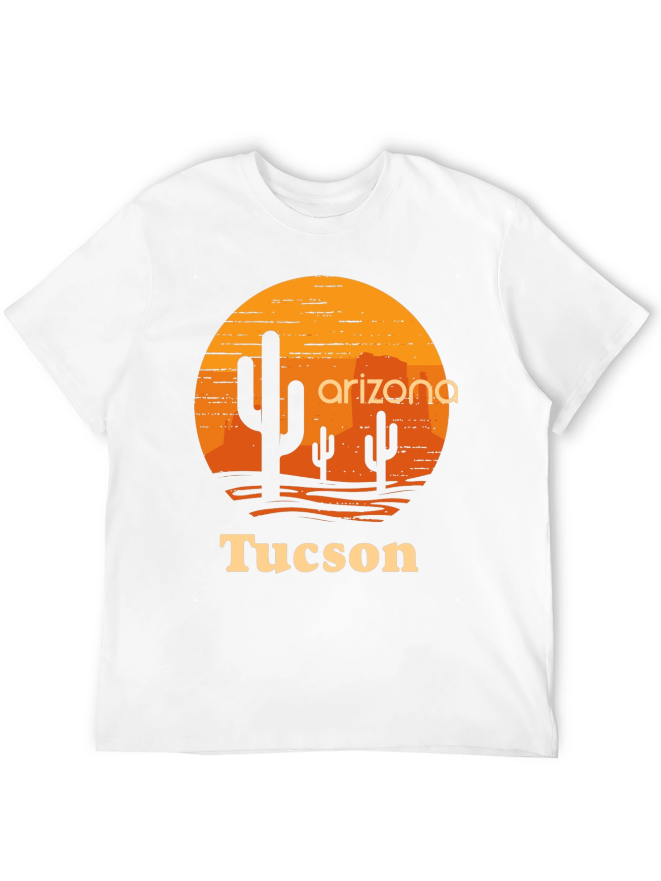 Arizona Tucson Graphic Tee - Desert Sunset Cactus