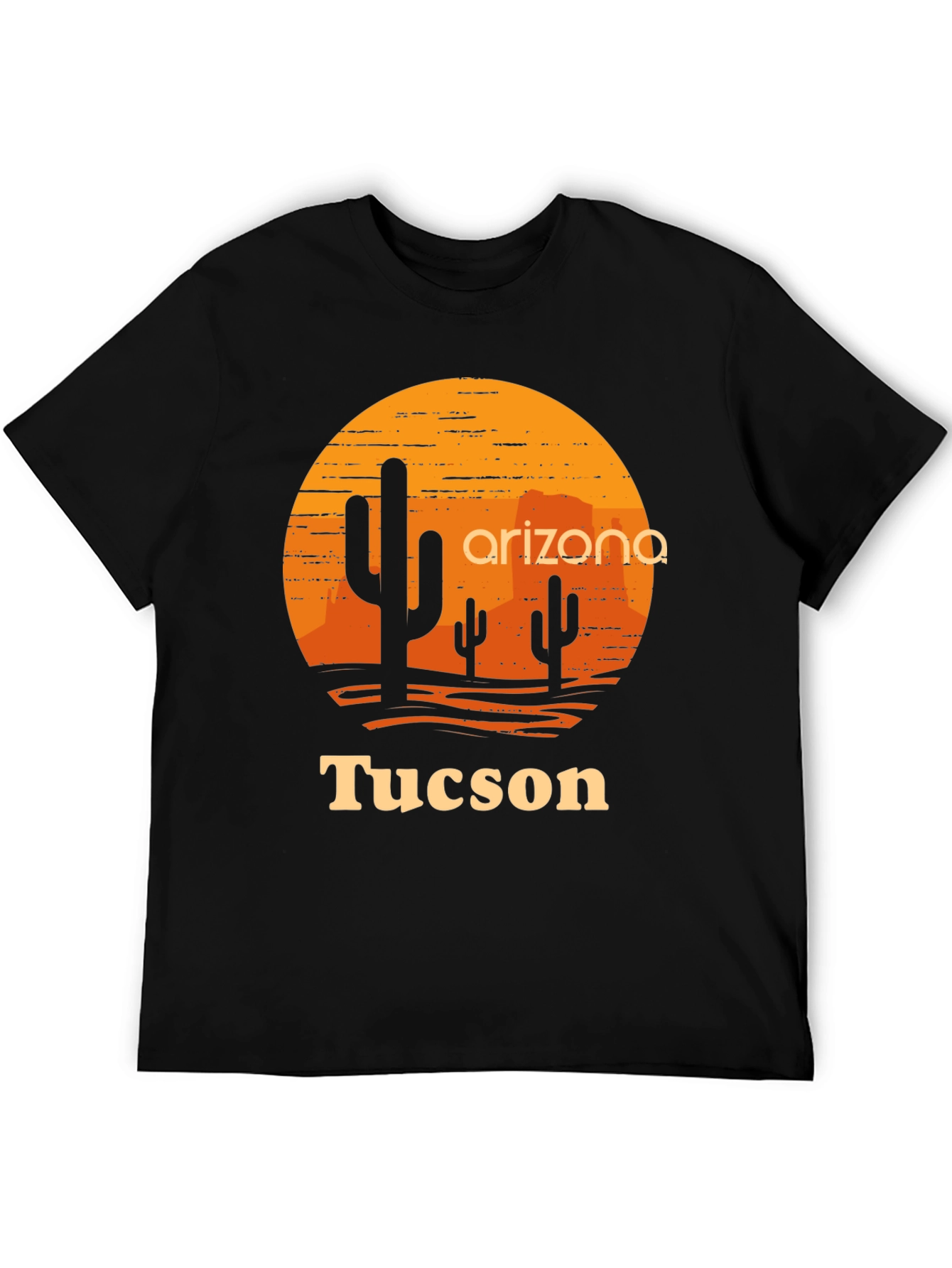 Arizona Tucson Graphic Tee - Desert Sunset Cactus
