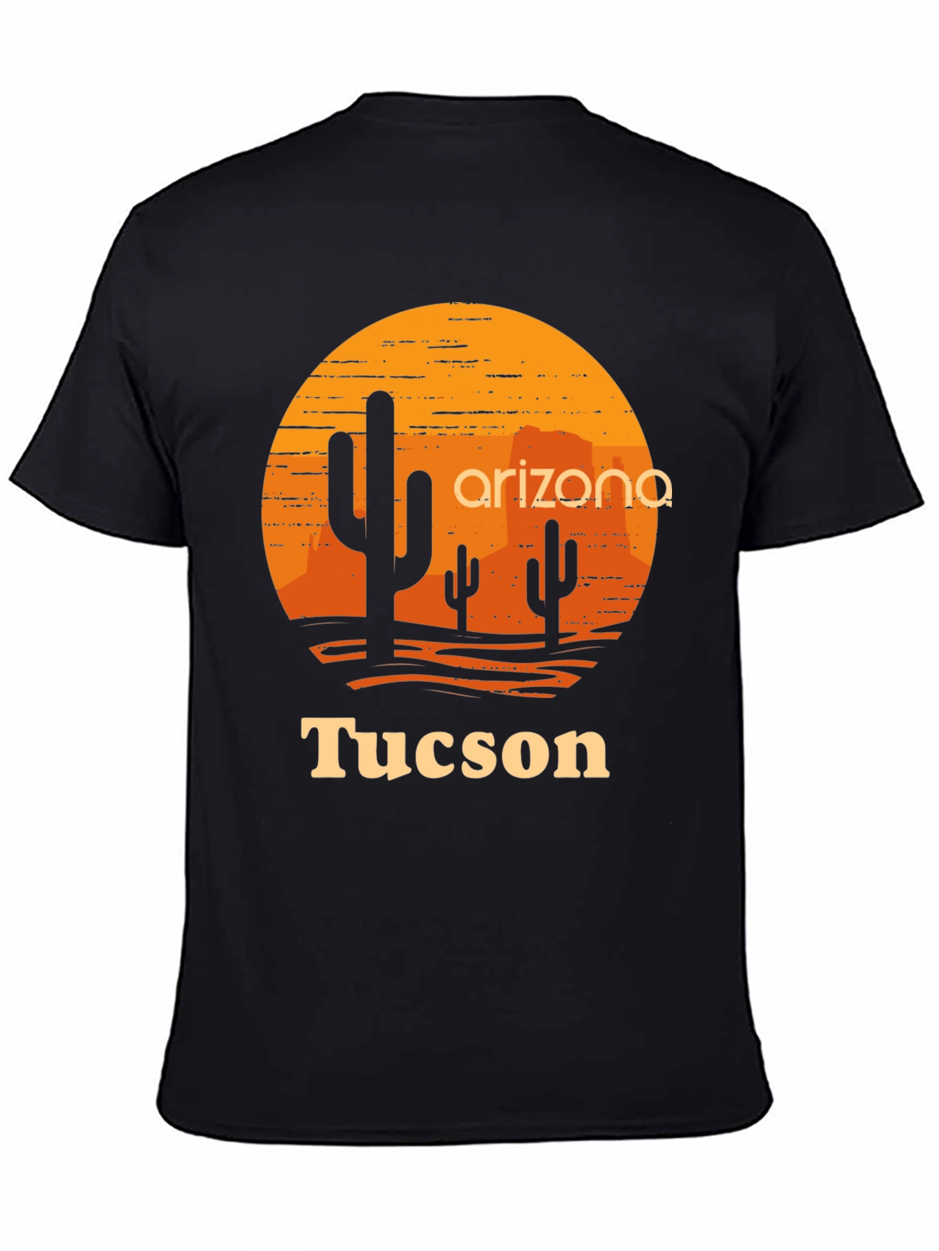 Arizona Tucson Graphic Tee - Desert Sunset Cactus