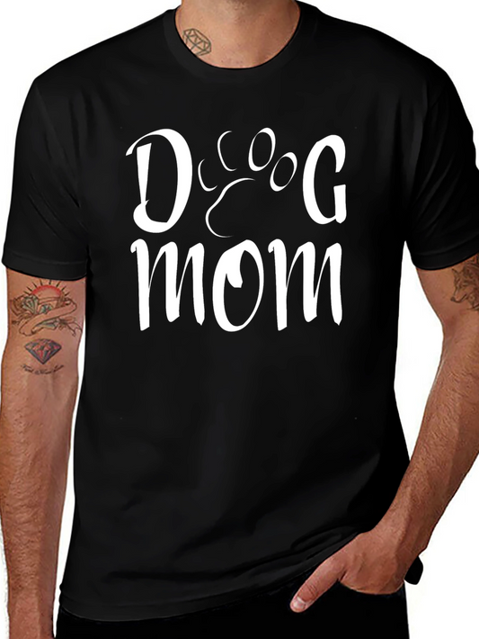 Dog Mom T-Shirt - Cute Paw Print Design