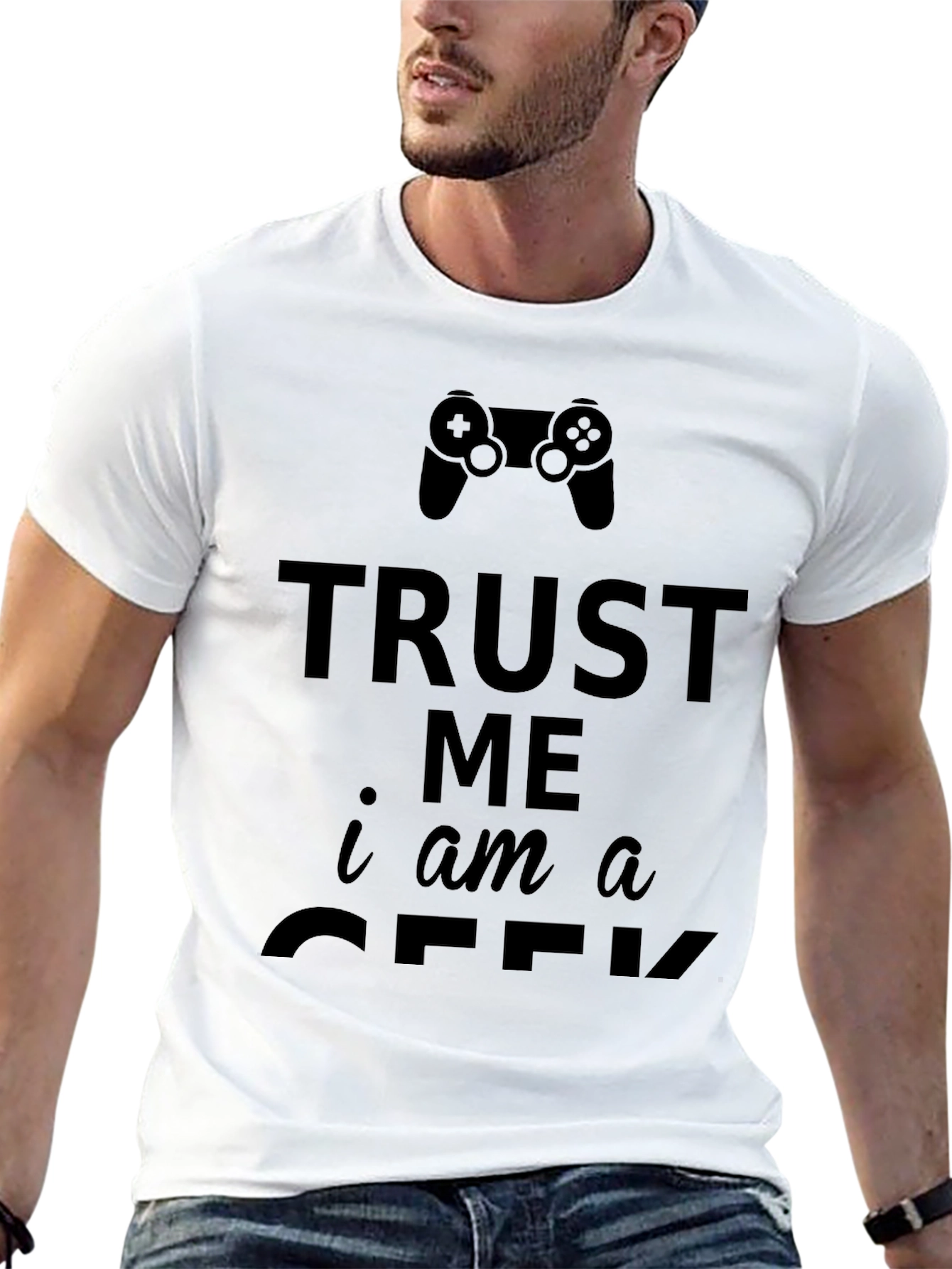 Trust Me Im a Geek Gamer T-Shirt - Black