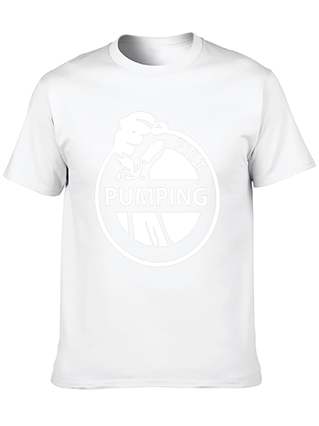 Fist Pumping Design Tee - Black Graphic T-Shirt
