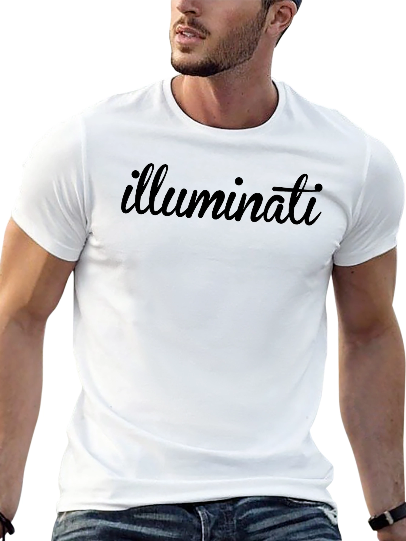 Illuminati Graphic Tee - Black Short Sleeve T-Shirt