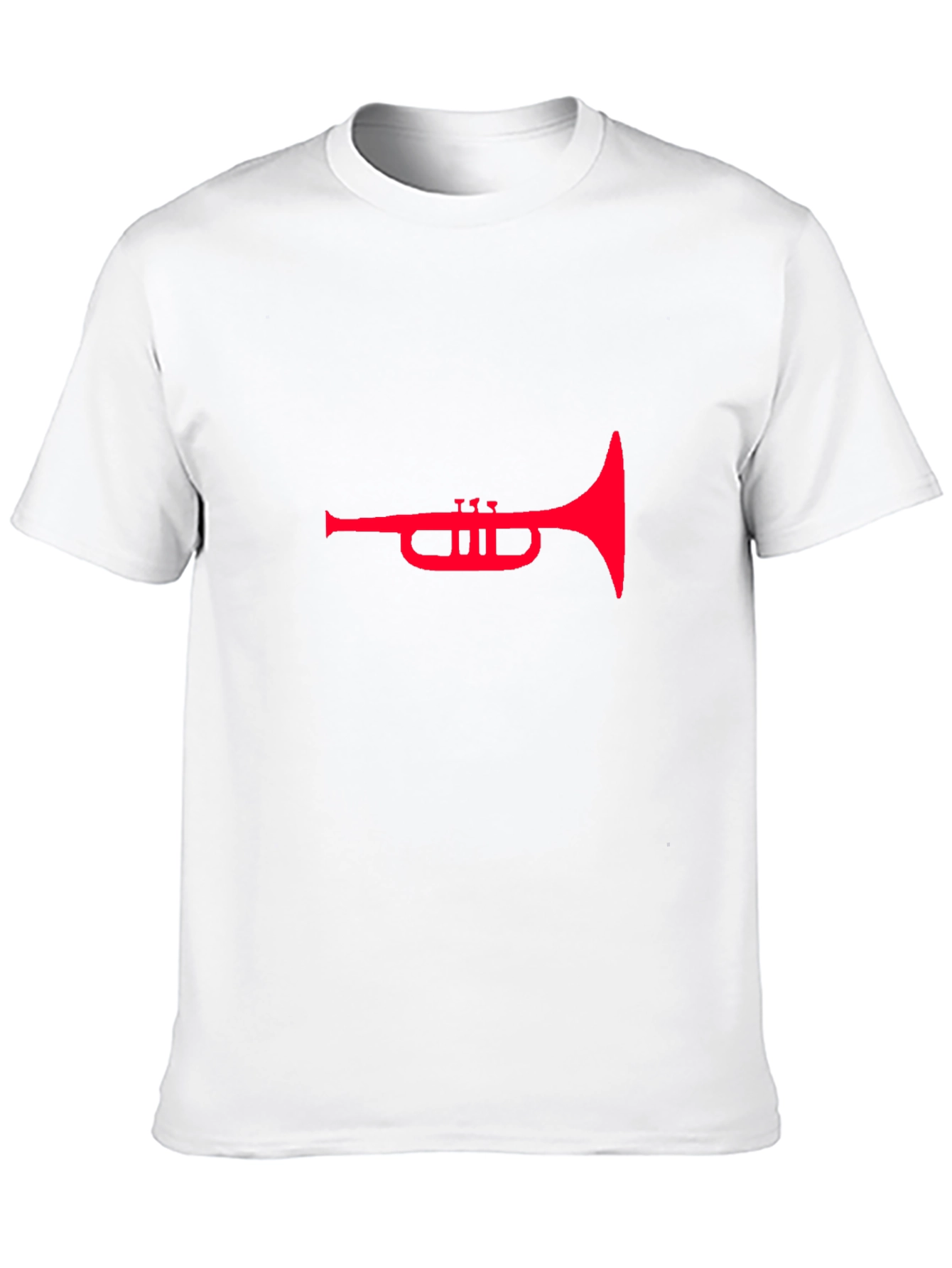Red Trumpet Graphic Tee - Stylish Black T-Shirt
