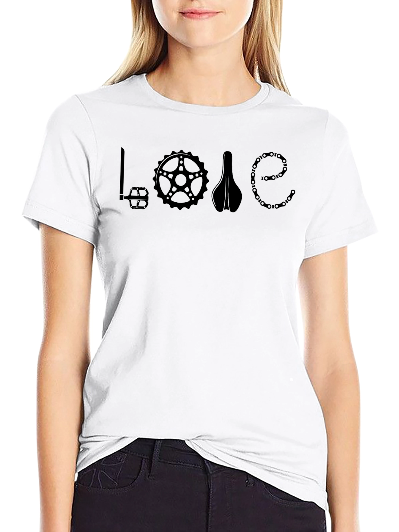 Cycling Love Graphic Tee - Bike Enthusiast Shirt