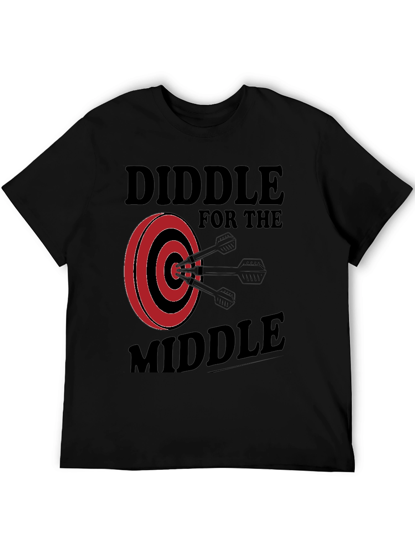 Diddle for the Middle Dart T-Shirt - Black