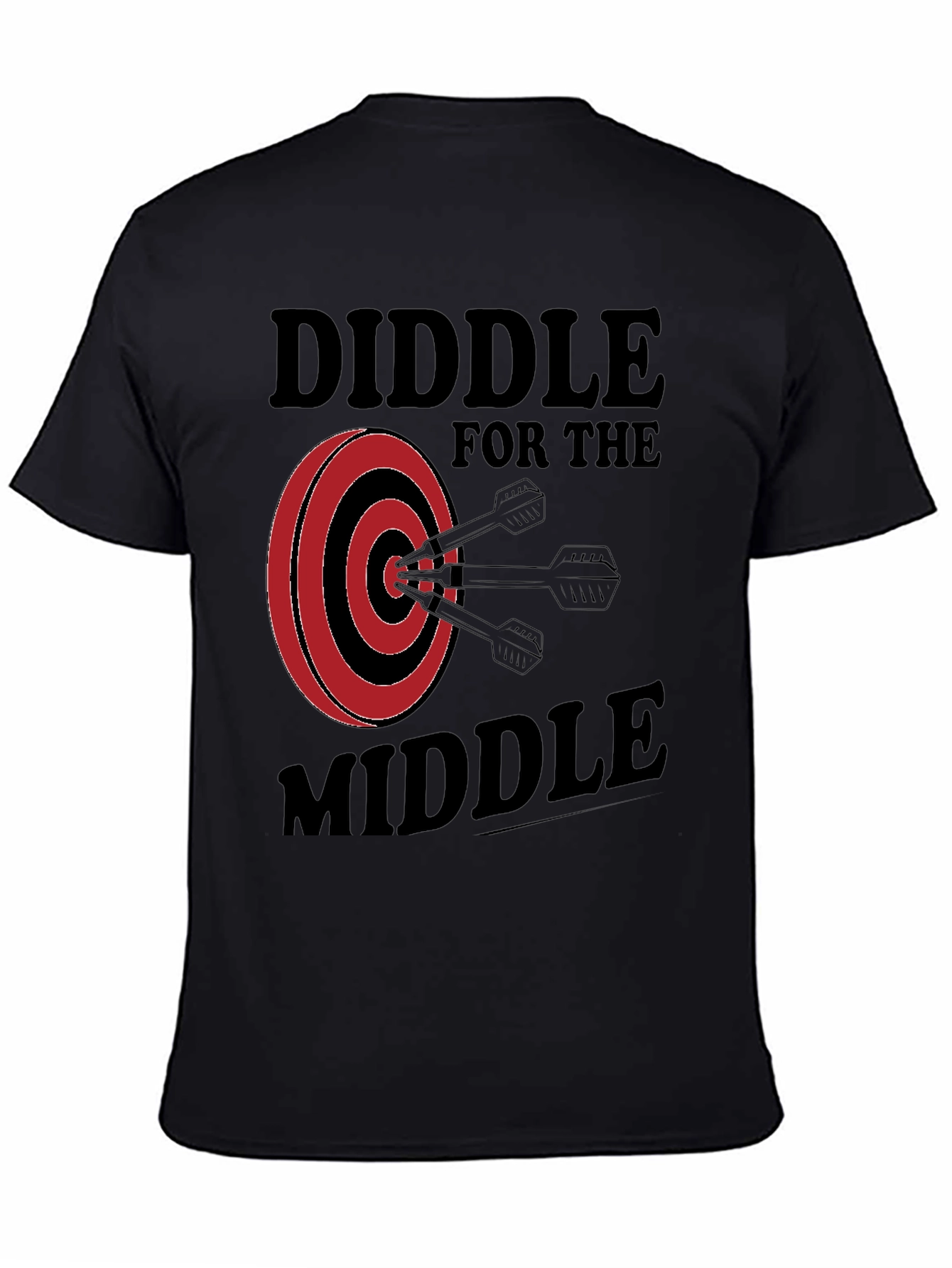 Diddle for the Middle Dart T-Shirt - Black