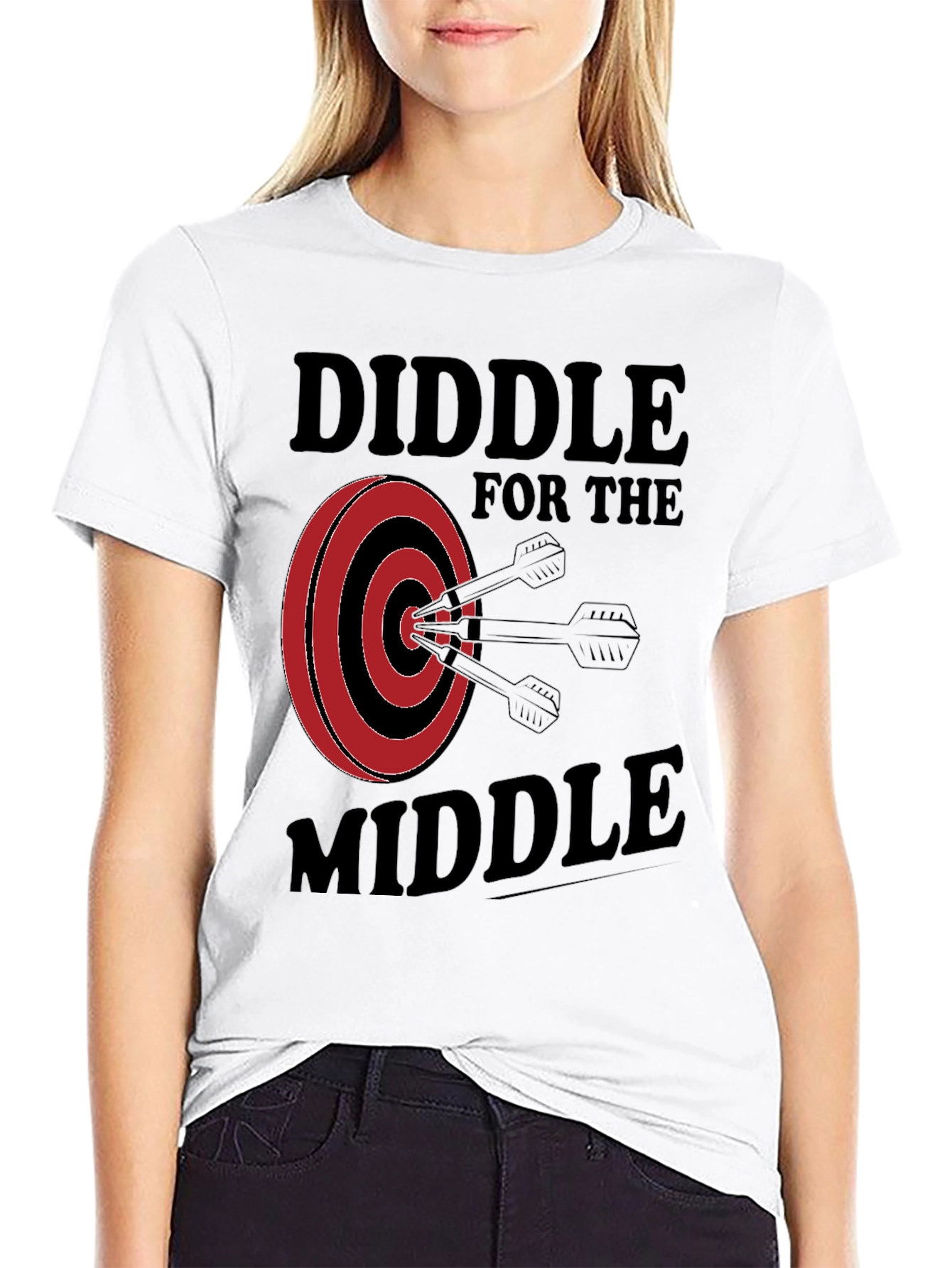 Diddle for the Middle Dart T-Shirt - Black