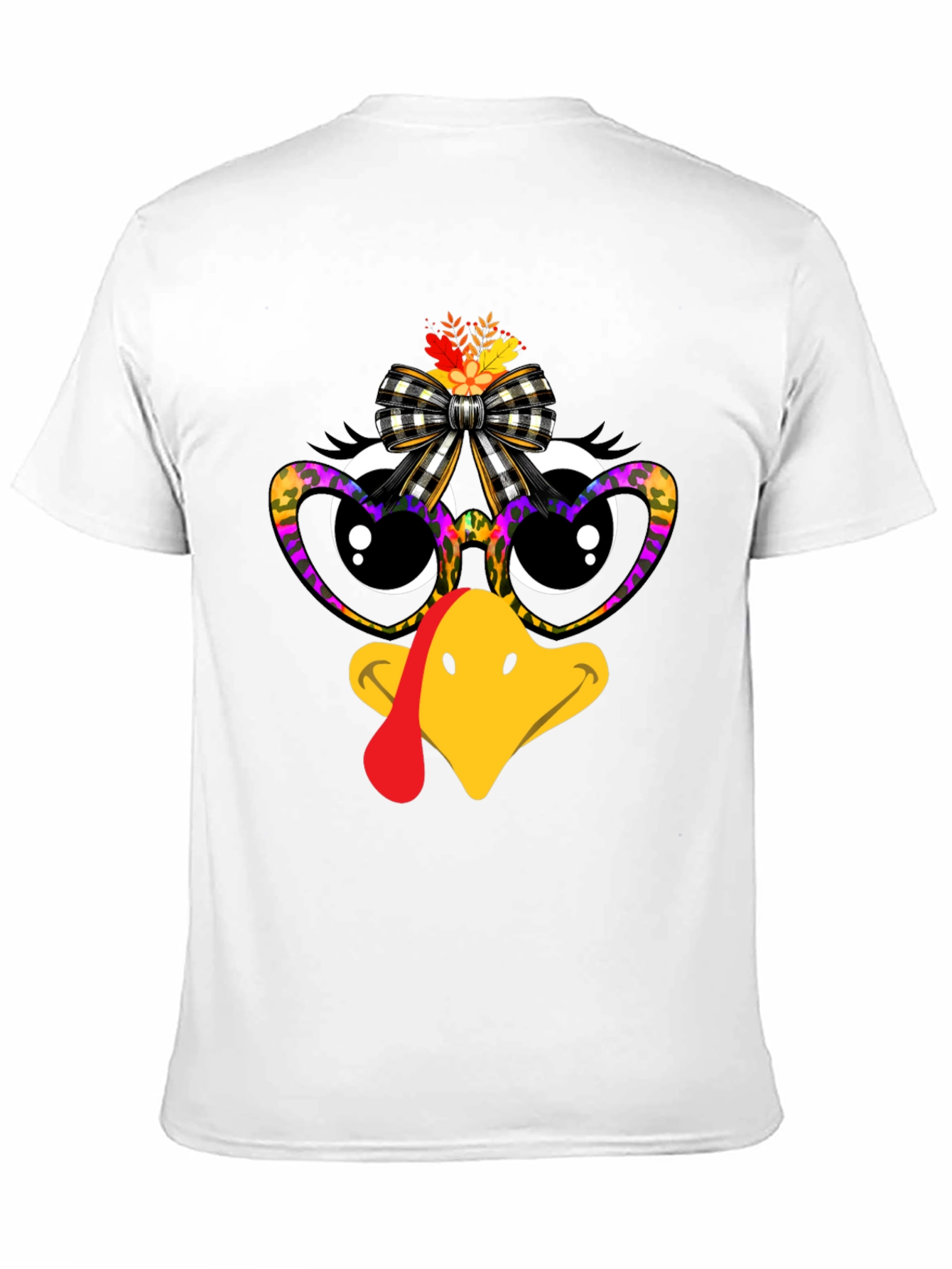 Thanksgiving Turkey Face Graphic Tee