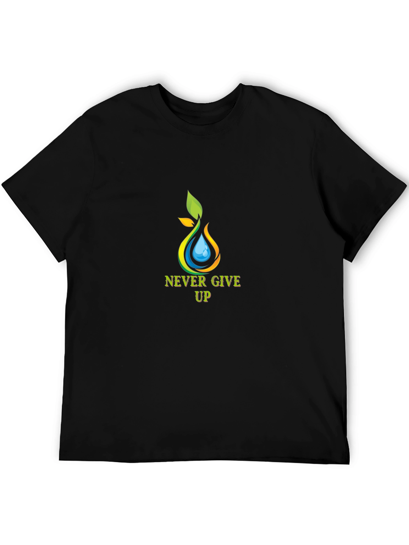 Never Give Up Graphic Tee - Motivational T-Shirt