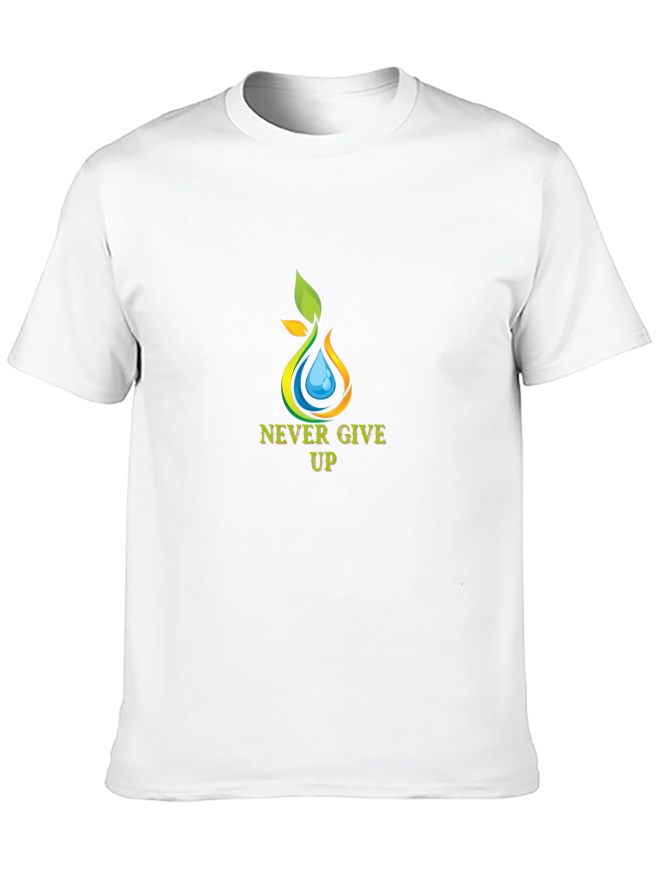 Never Give Up Graphic Tee - Motivational T-Shirt