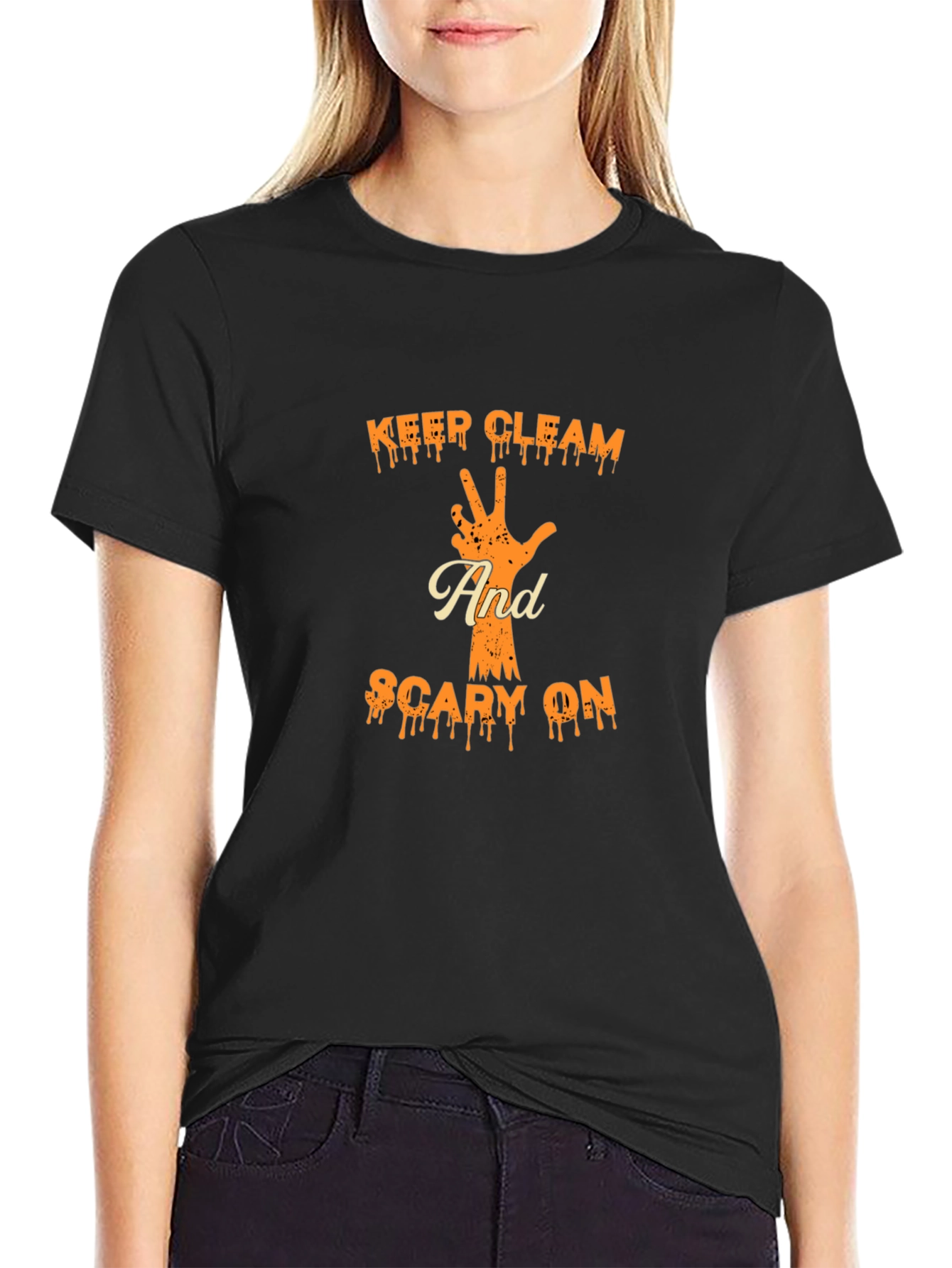 Keep Cleam & Scary On T-Shirt