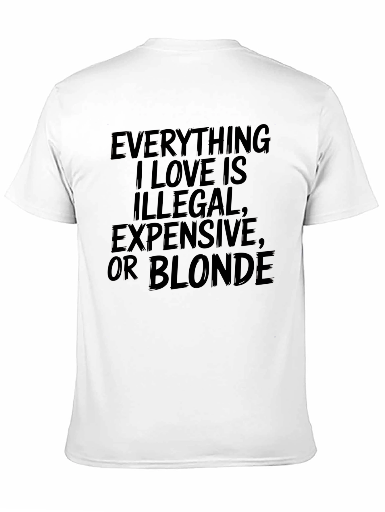 Funny Graphic Tee - Everything I Love is Illegal