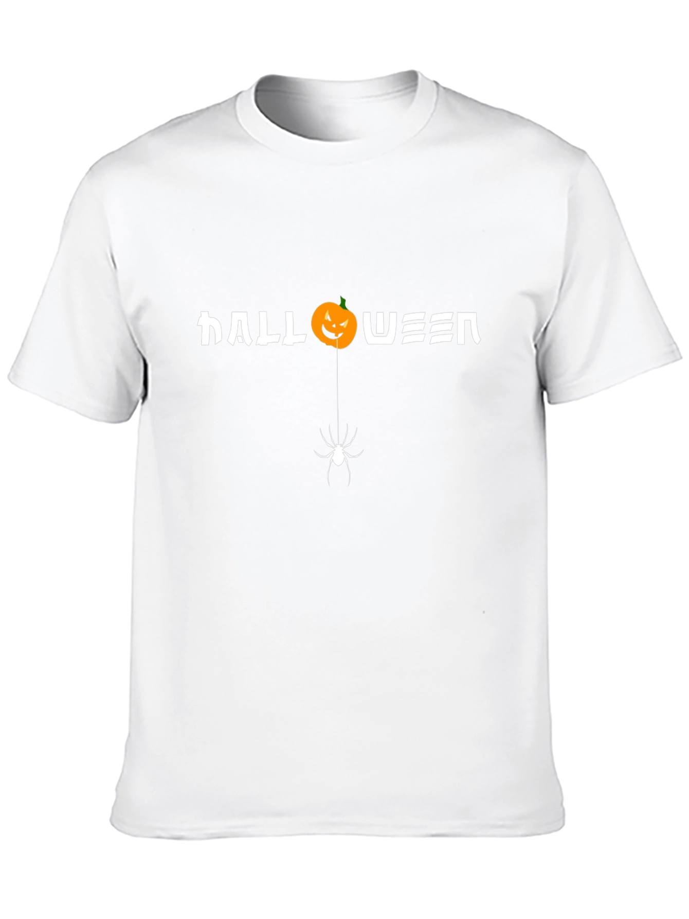 Halloween Spider Pumpkin Graphic T-Shirt