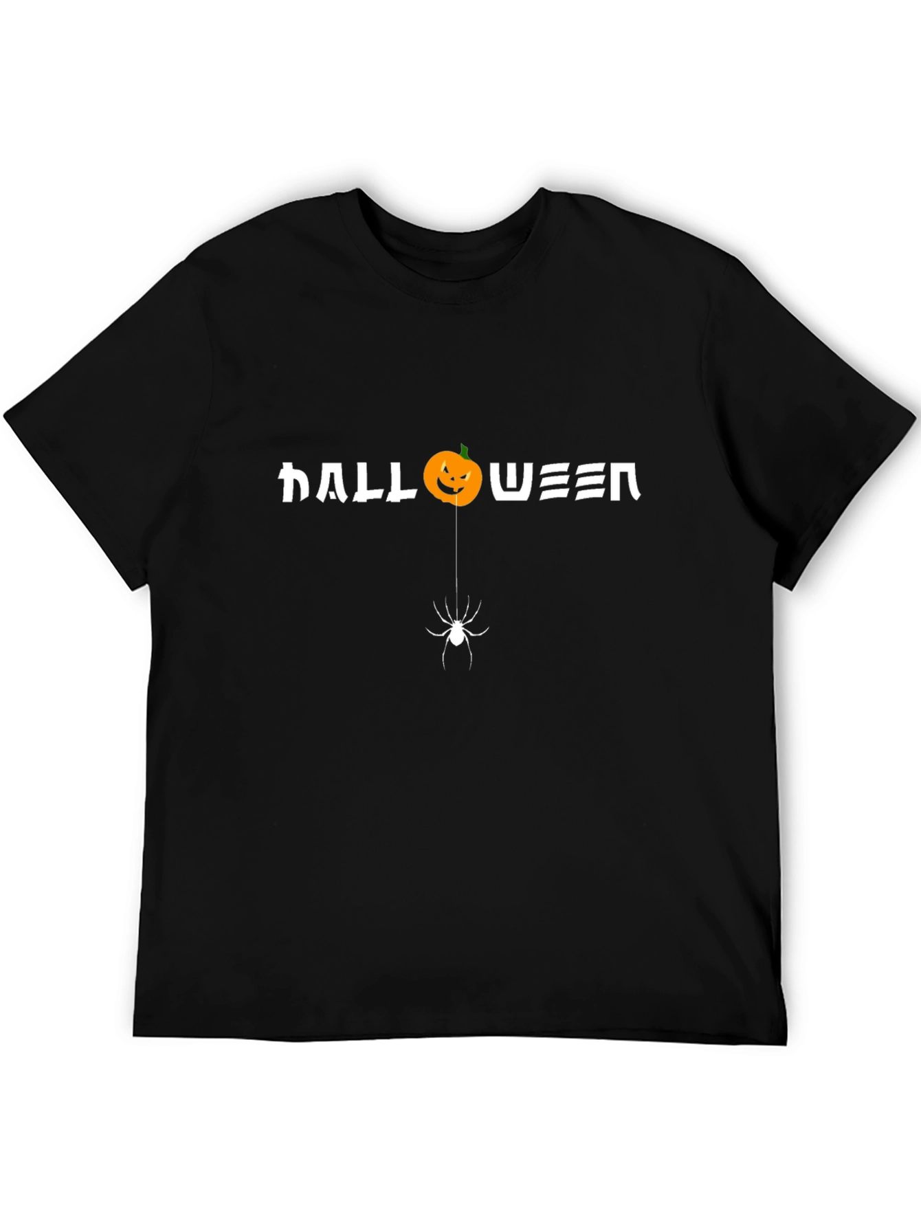 Halloween Spider Pumpkin Graphic T-Shirt